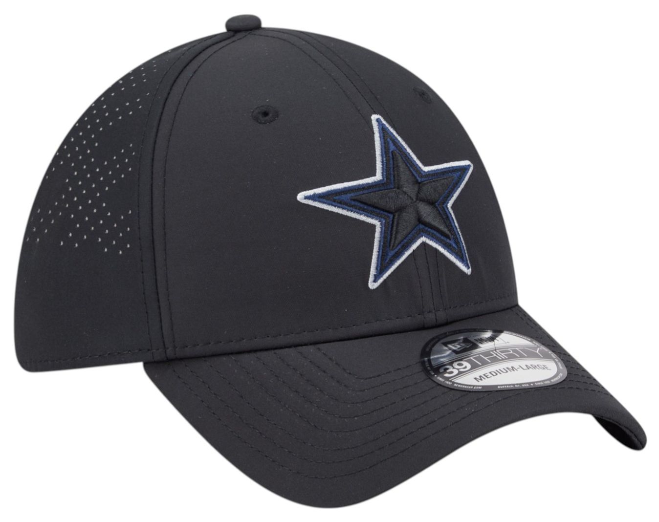 New Era Adult Dallas Cowboys Black Night 39Thirty Stretch Fit Hat product image