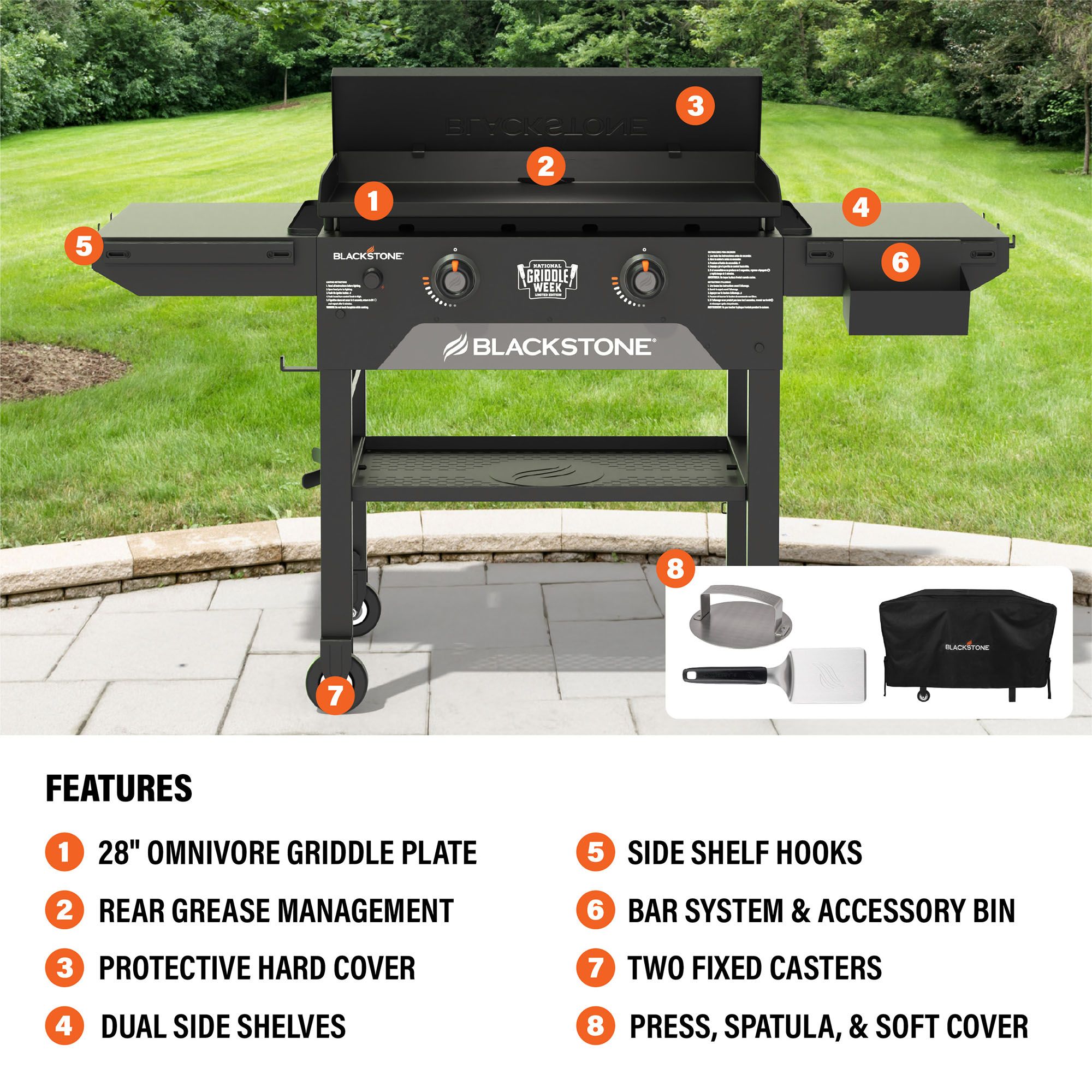 Blackstone National Griddle Week 28in. Griddle Bundle product image