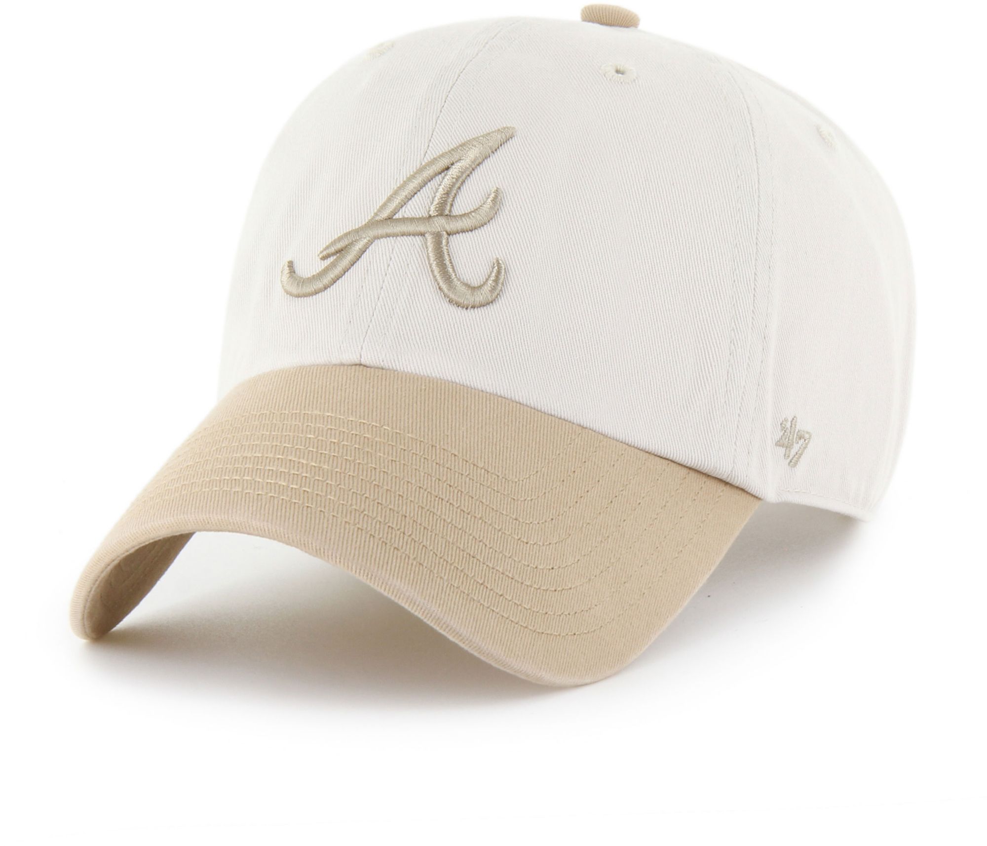 47 Adult Atlanta Braves Tan 2 Tone Desert Clean Up Adjustable Hat product image