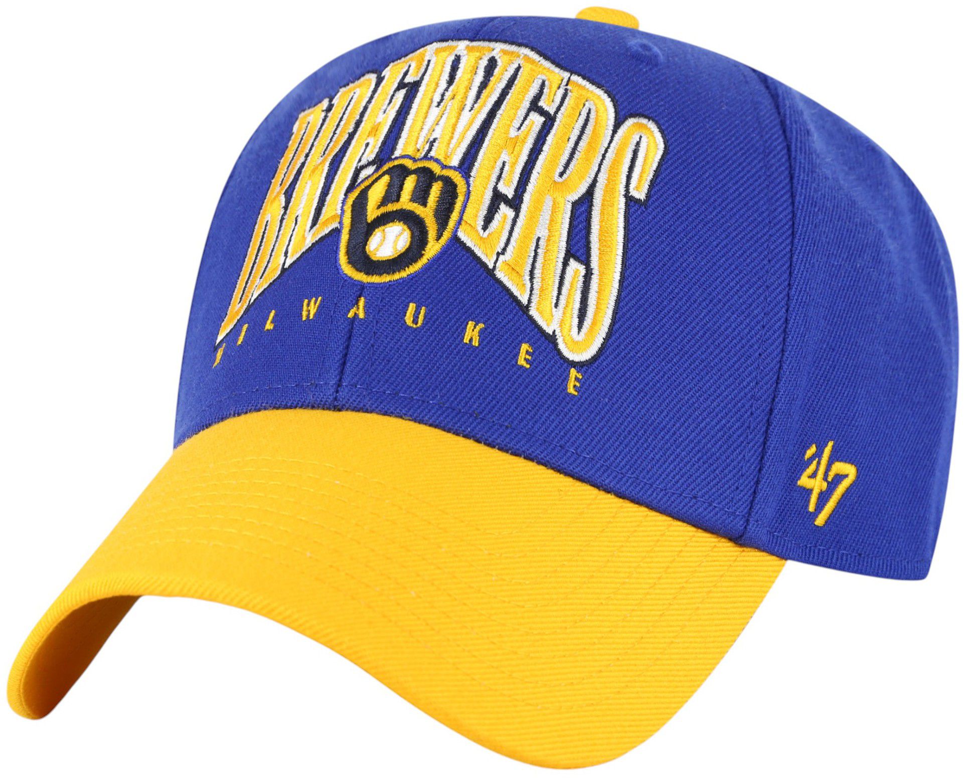 '47 Adult Milwaukee Brewers Royal Drawbridge MVP Adjustable Hat product image