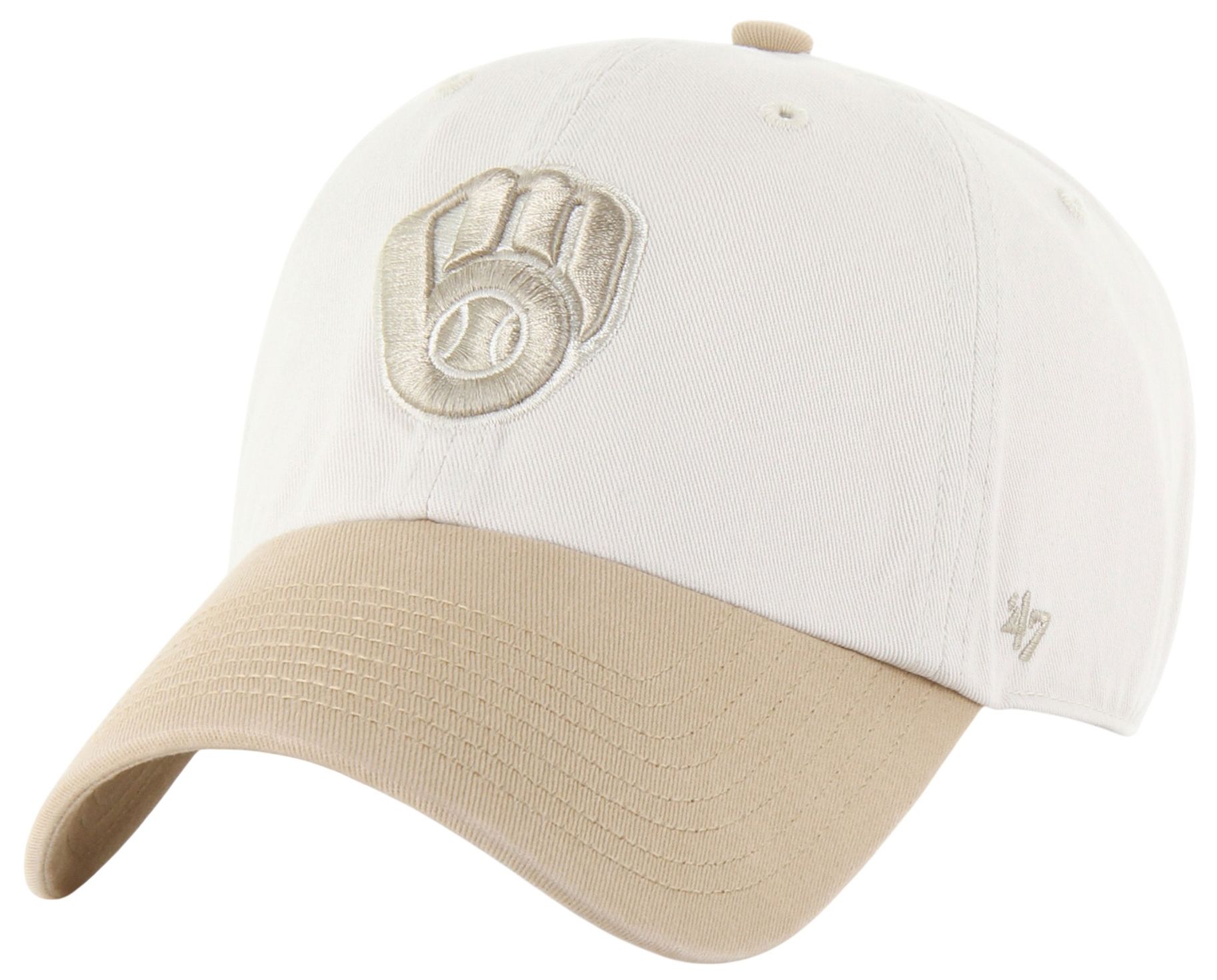 '47 Adult Milwaukee Brewers Tan 2 Tone Desert Clean Up Adjustable Hat product image