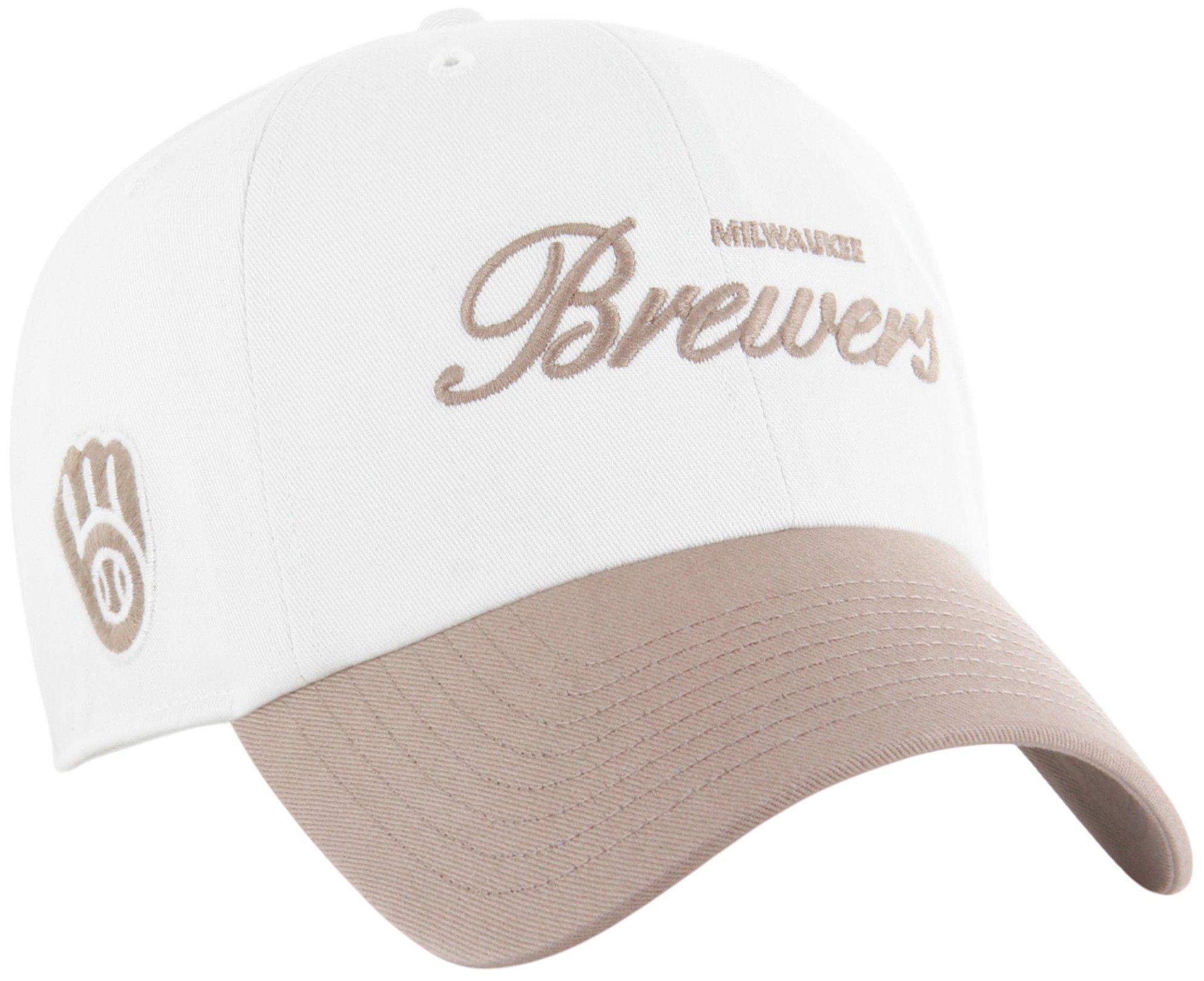 '47 Adult Milwaukee Brewers White 2-Tone Foundation Clean Up Adjustable Hat product image