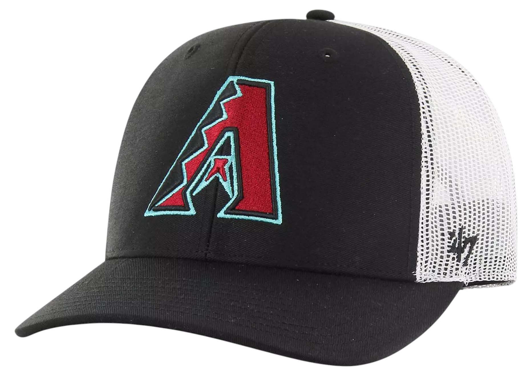 '47 Adult Arizona Diamondbacks Black Adjustable Trucker Hat product image