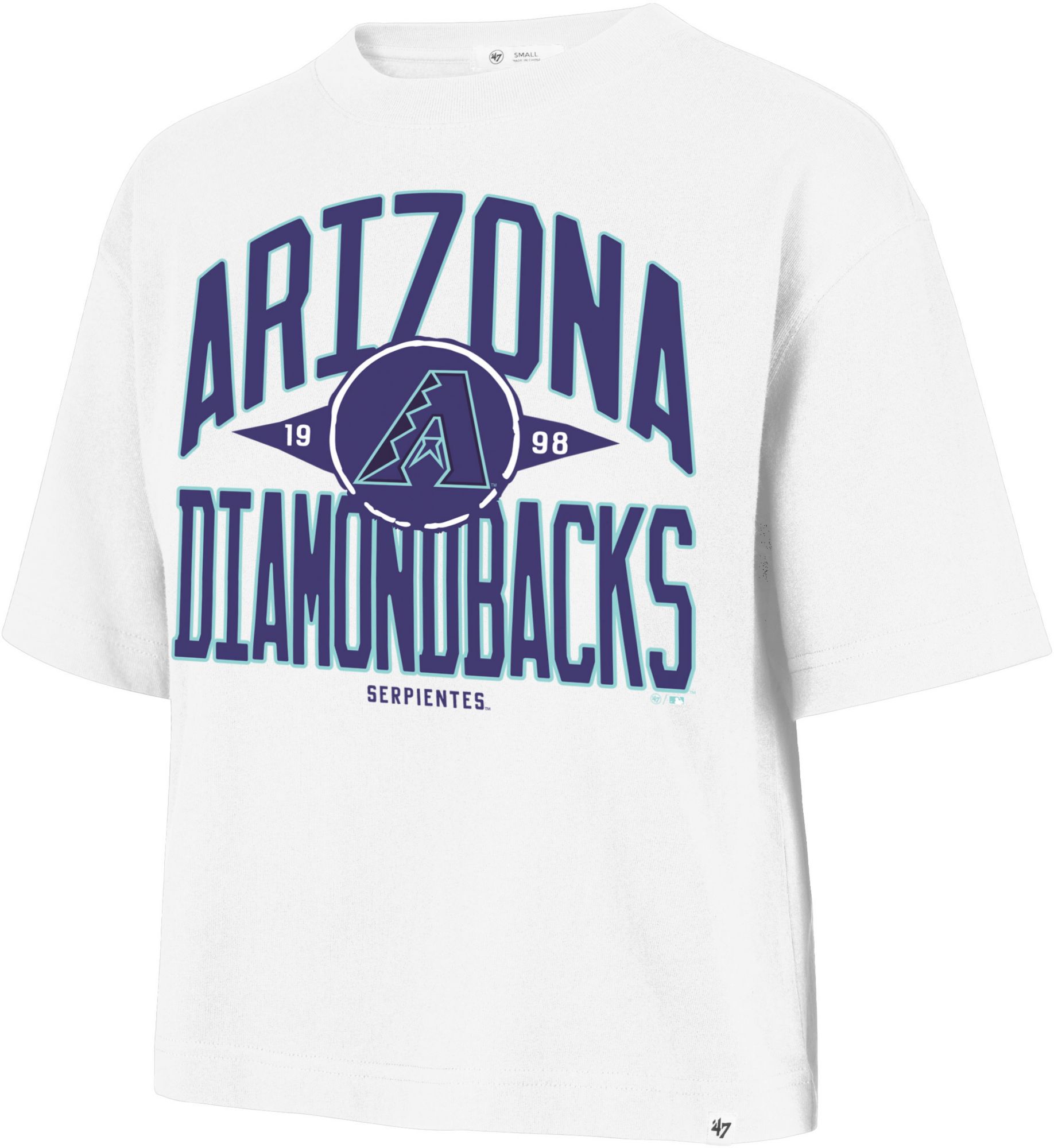 '47 Adult Arizona Diamondbacks White Windthrow T-Shirt product image