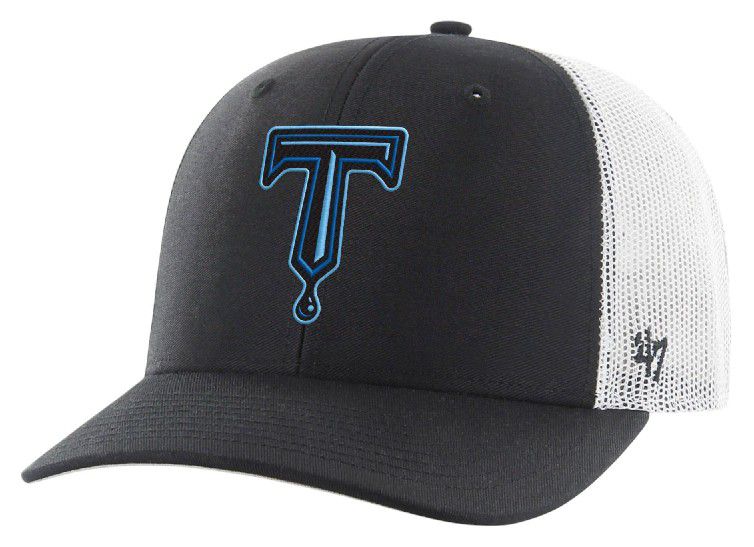 '47 Adult Tulsa Drillers Black Adjustable Trucker Hat product image