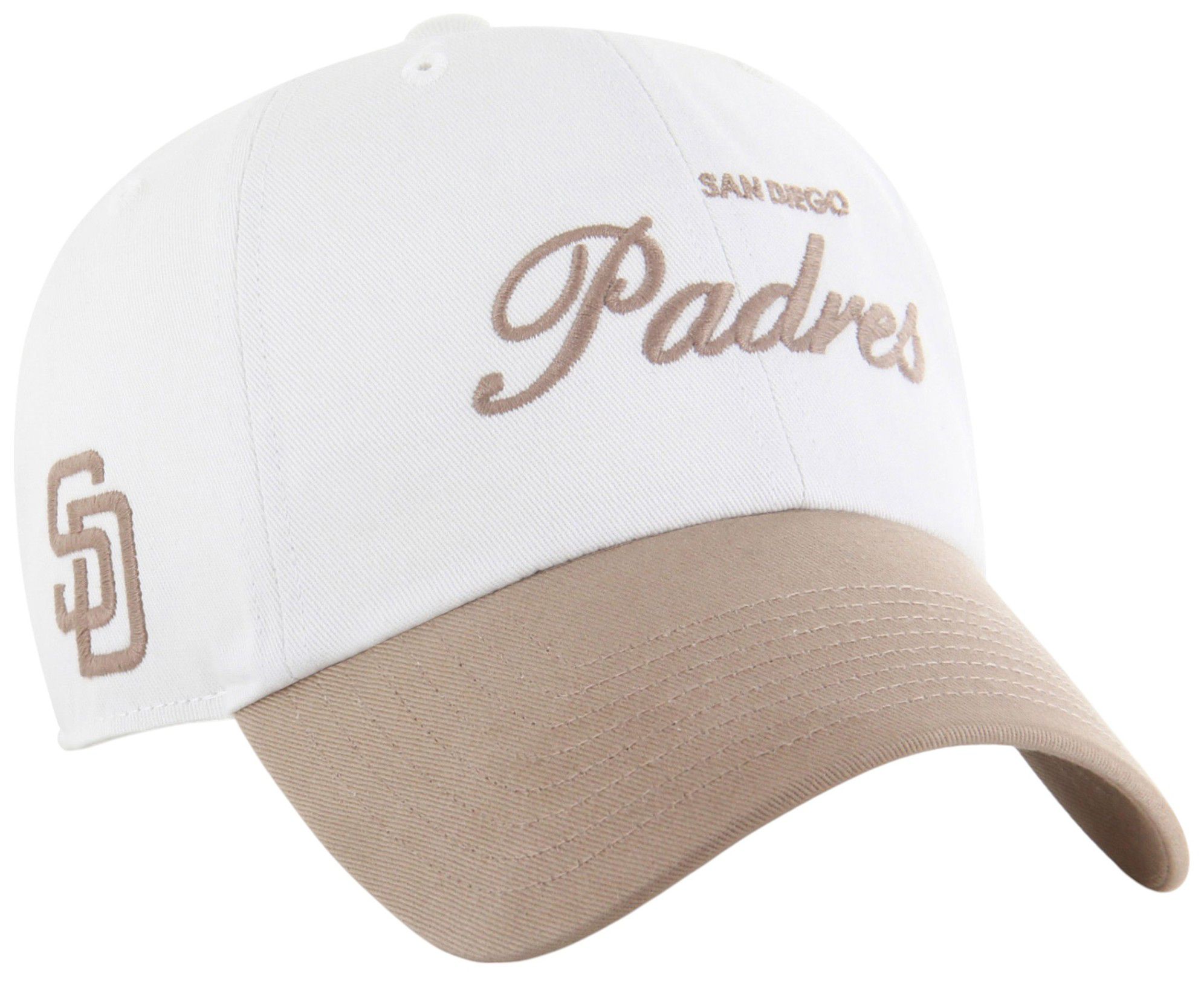 '47 Adult San Diego Padres White 2-Tone Foundation Clean Up Adjustable Hat product image