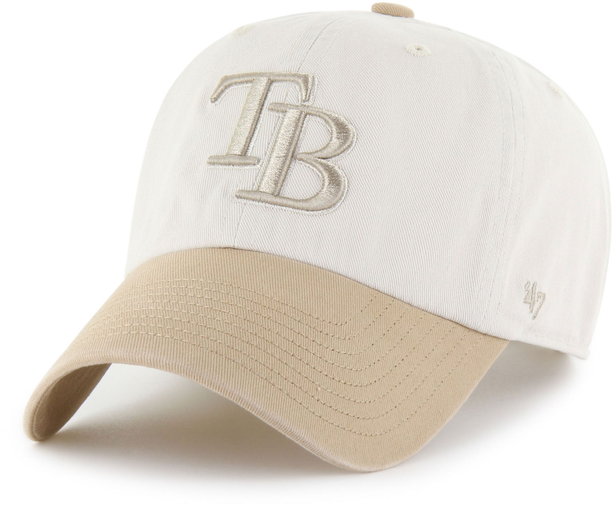 47 Adult Tampa Bay Rays Tan 2 Tone Desert Clean Up Adjustable Hat product image