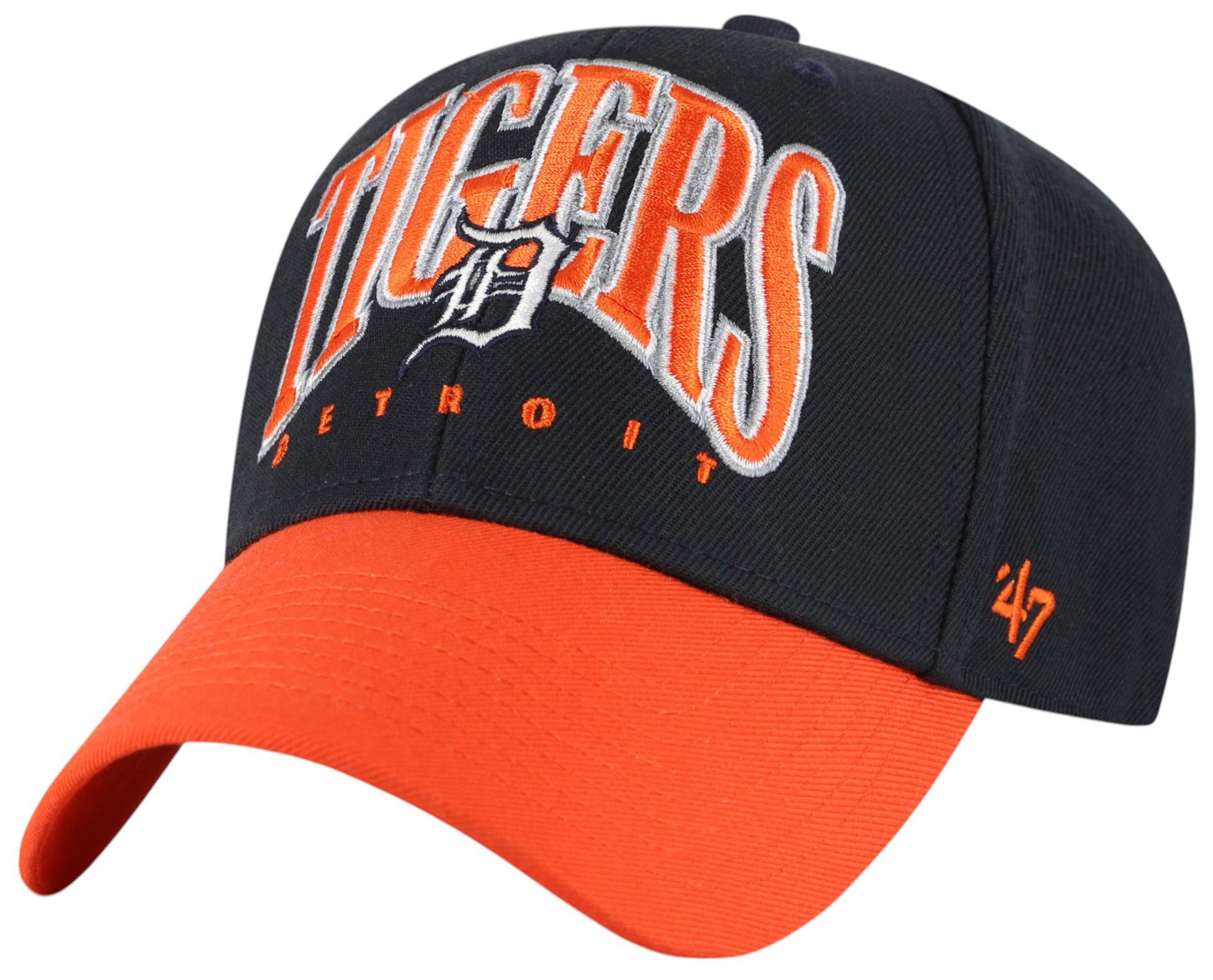 47 Adult Detroit Tigers Navy Drawbridge MVP Adjustable Hat product image