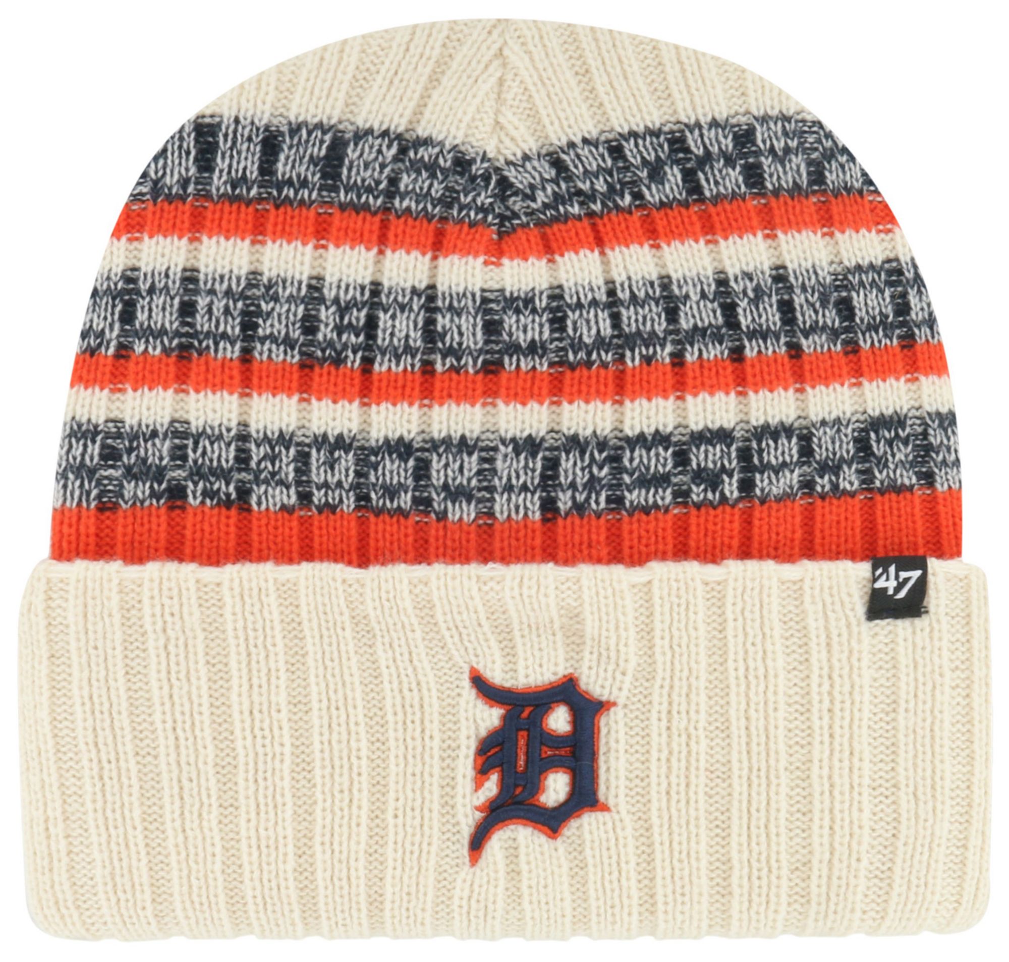 '47 Adult Detroit Tigers Tan Tavern Cuffed Knit Pom Beanie product image