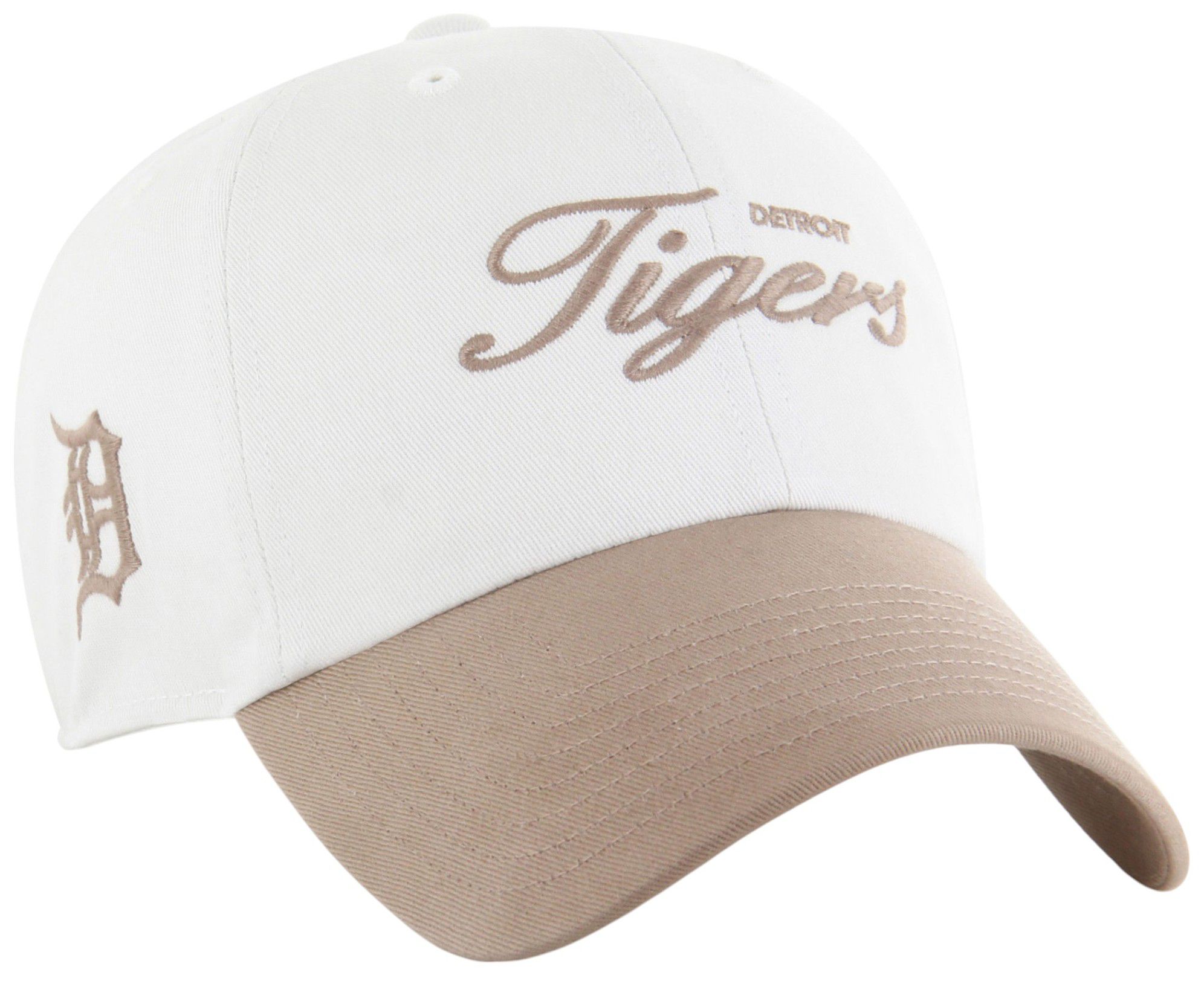'47 Adult Detroit Tigers White 2-Tone Foundation Clean Up Adjustable Hat product image