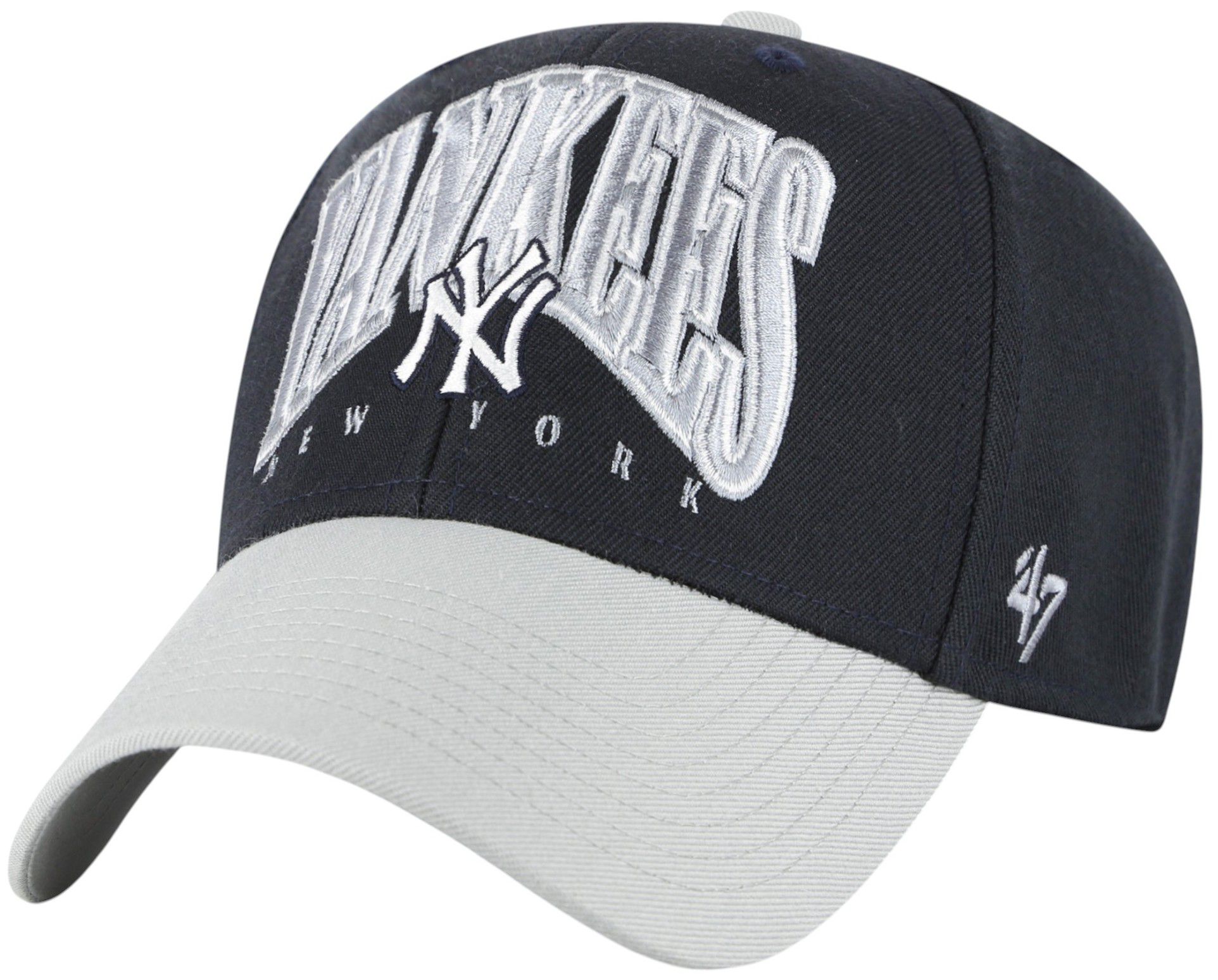 47 Adult New York Yankees Navy Drawbridge MVP Adjustable Hat product image