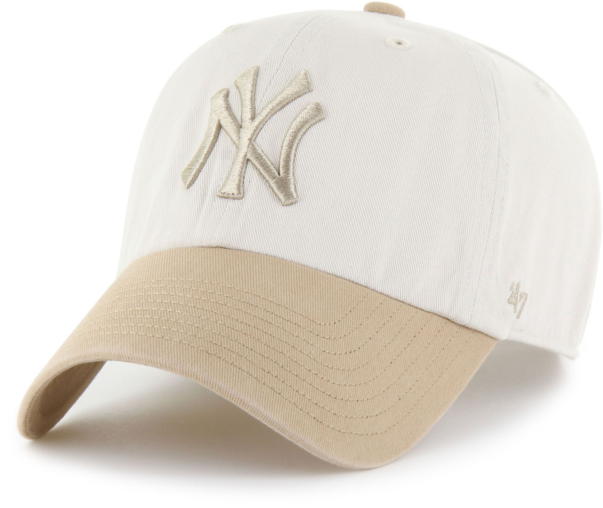 47 Adult New York Yankees Tan 2 Tone Desert Clean Up Adjustable Hat product image