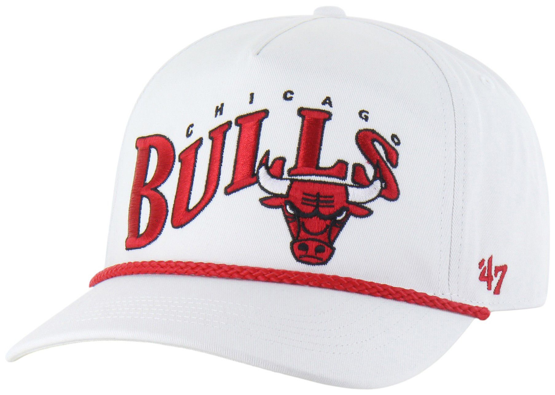 '47 Adult Chicago Bulls White Graphic Wave Hitch Adjustable Hat product image