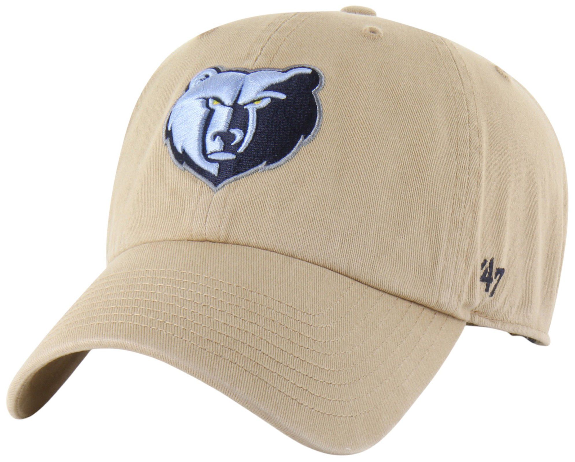 '47 Adult Memphis Grizzlies Khaki Logo Cleanup Adjustable Hat product image