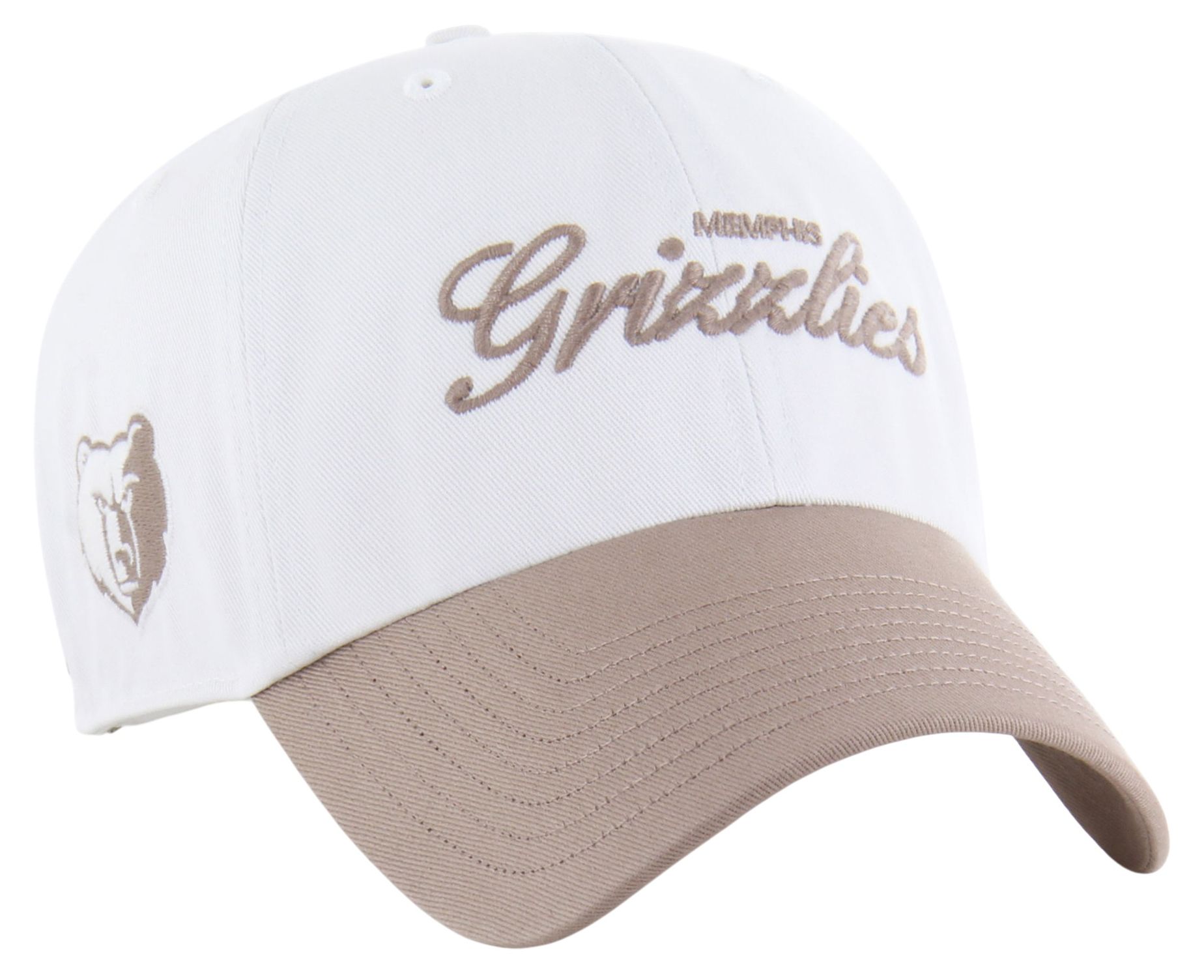 '47 Adult Memphis Grizzlies Off White Contemporary Basics Foundational Clean Up Adjustable Hat product image