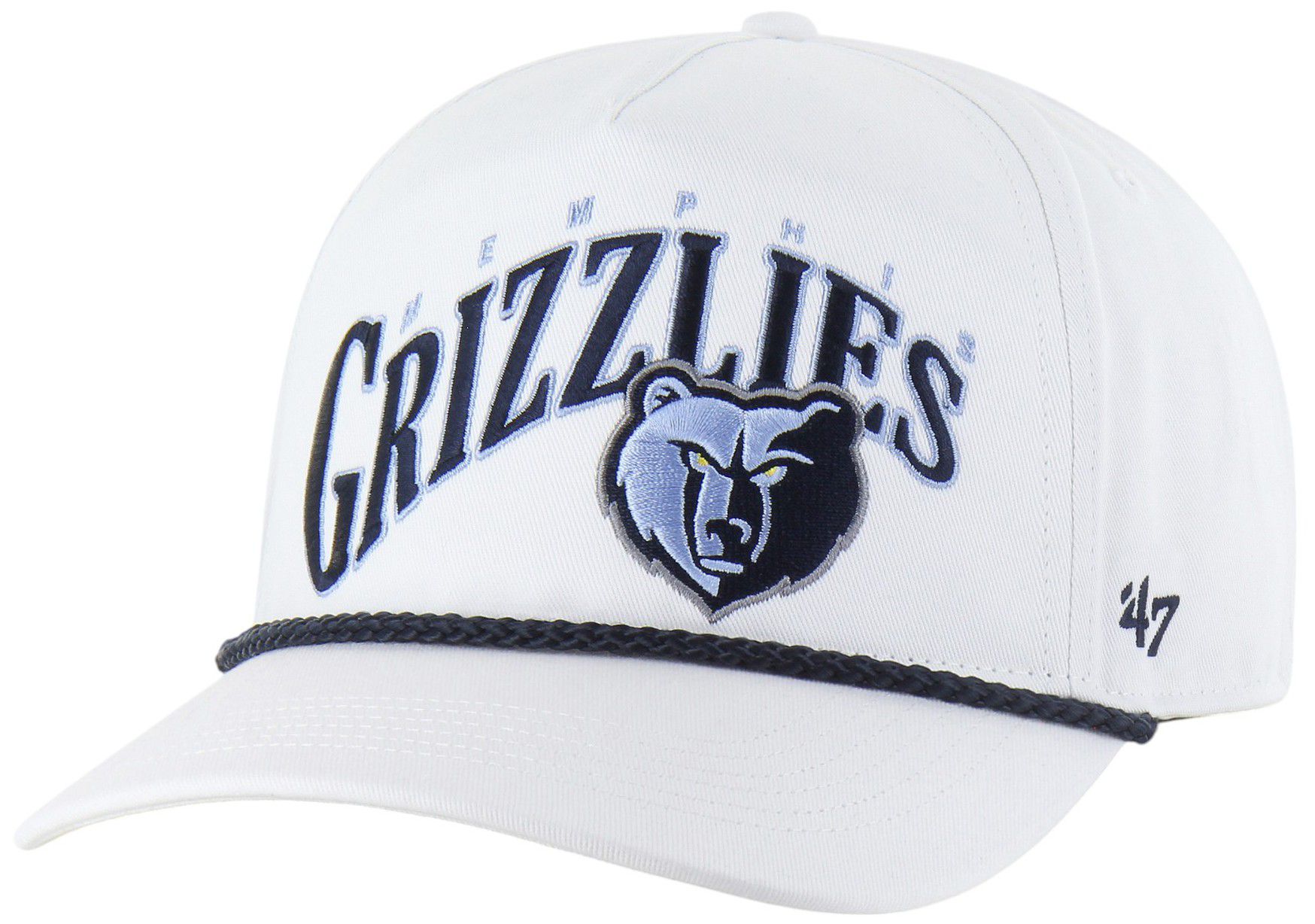 '47 Adult Memphis Grizzlies White Graphic Wave Hitch Adjustable Hat product image