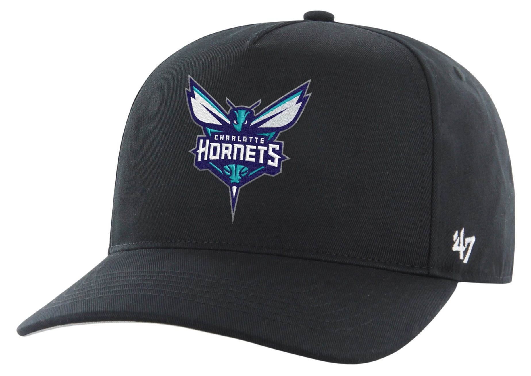 '47 Adult Charlotte Hornets Black Logo Hitch Adjustable Hat product image