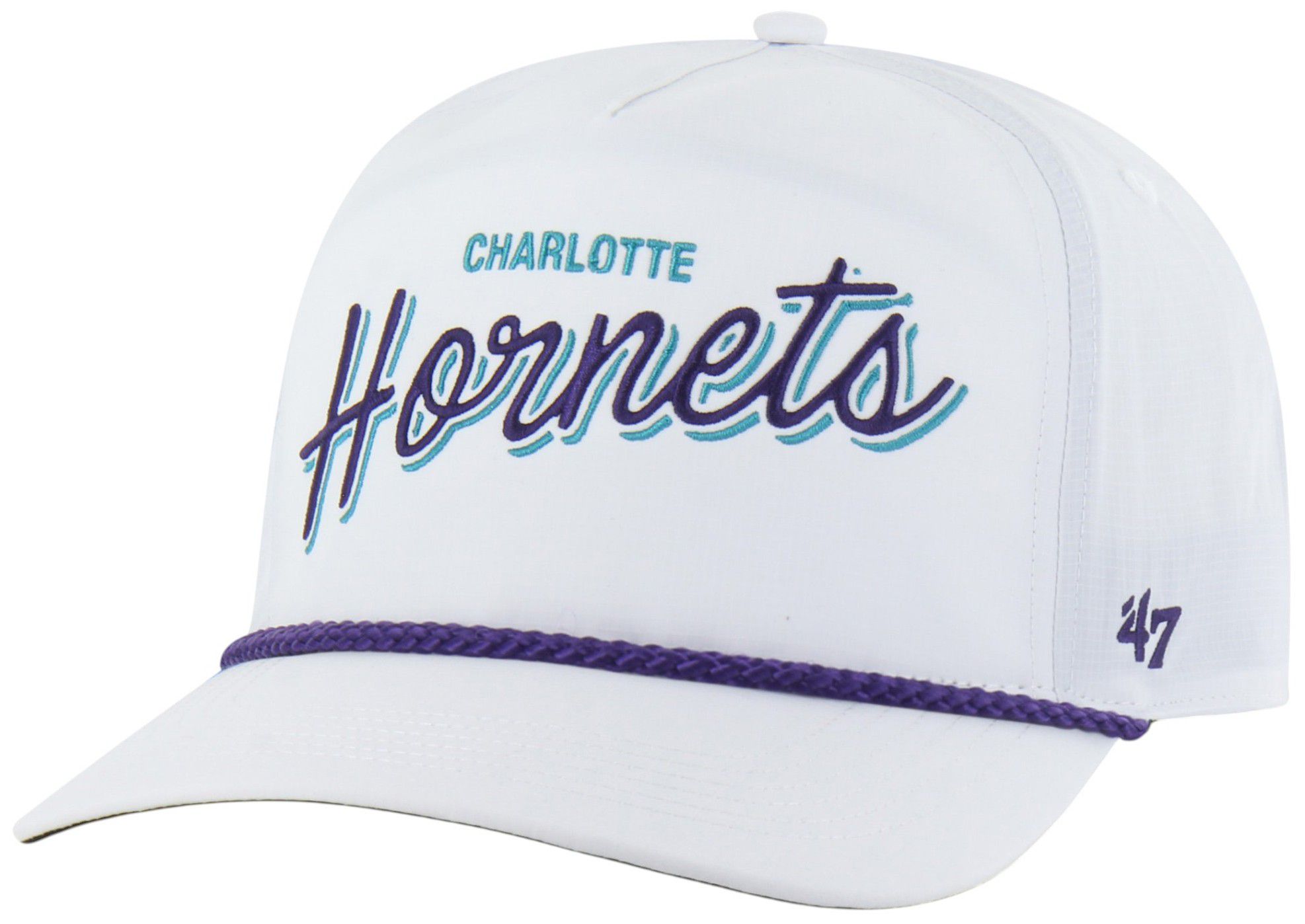 '47 Adult Charlotte Hornets White Wordmark Brrr Fairway Relaxed Fit Hitch Adjustable Hat product image