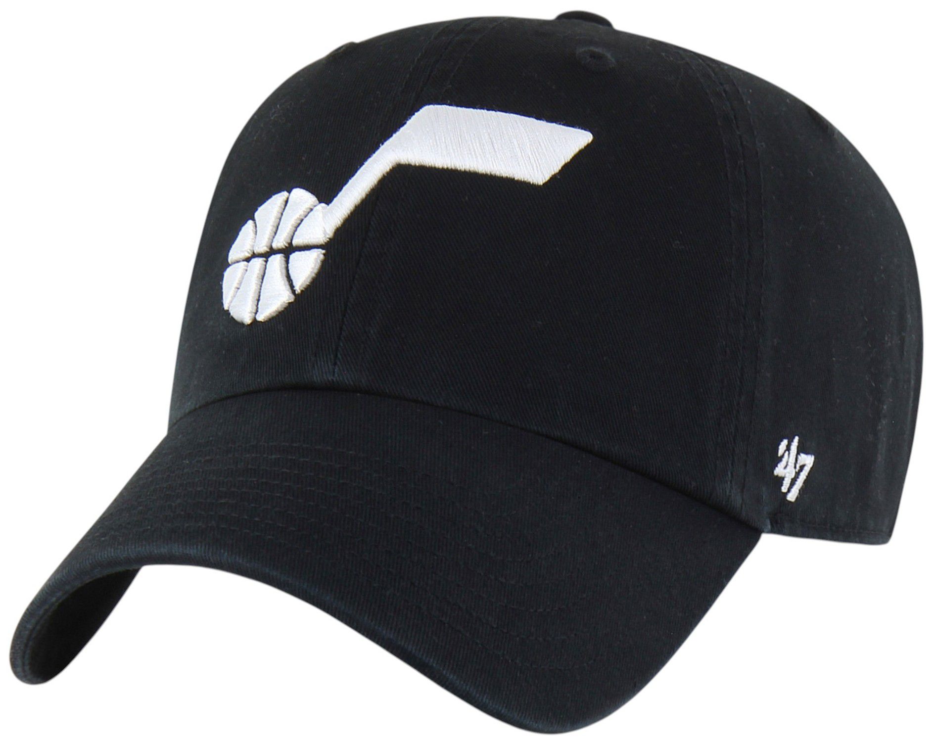 '47 Adult Utah Jazz Black Logo Clean Up Adjustable Hat product image