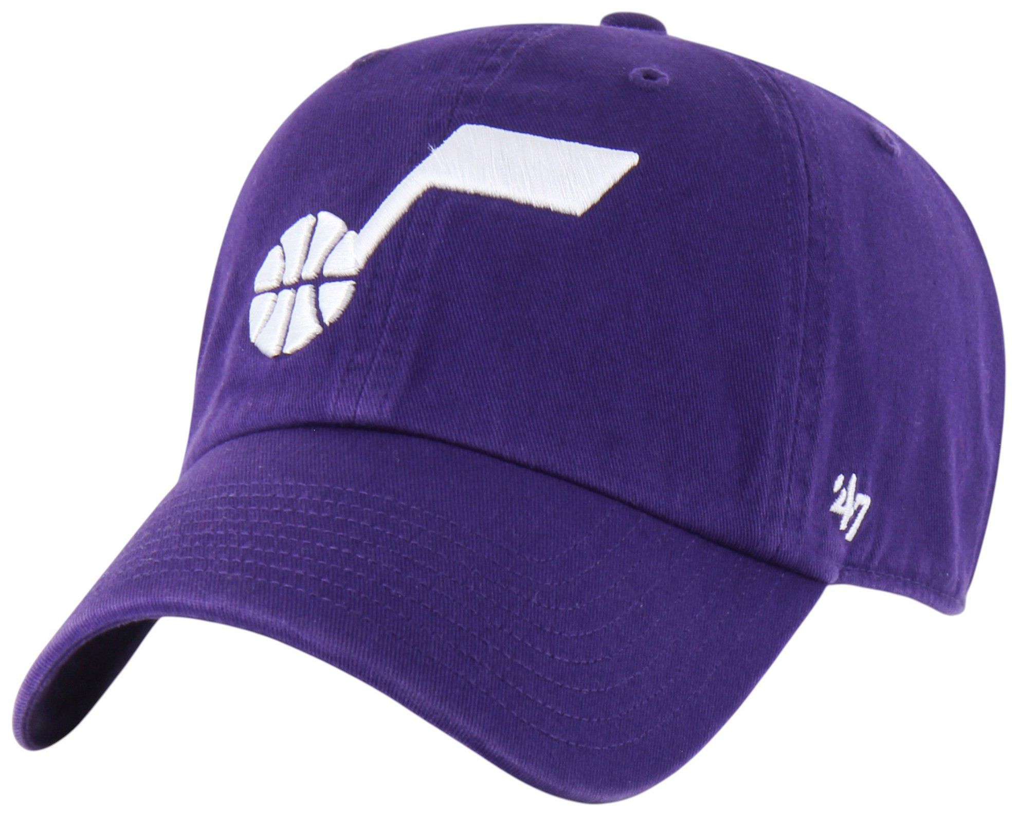 '47 Adult Utah Jazz Purple Logo Clean Up Adjustable Hat product image