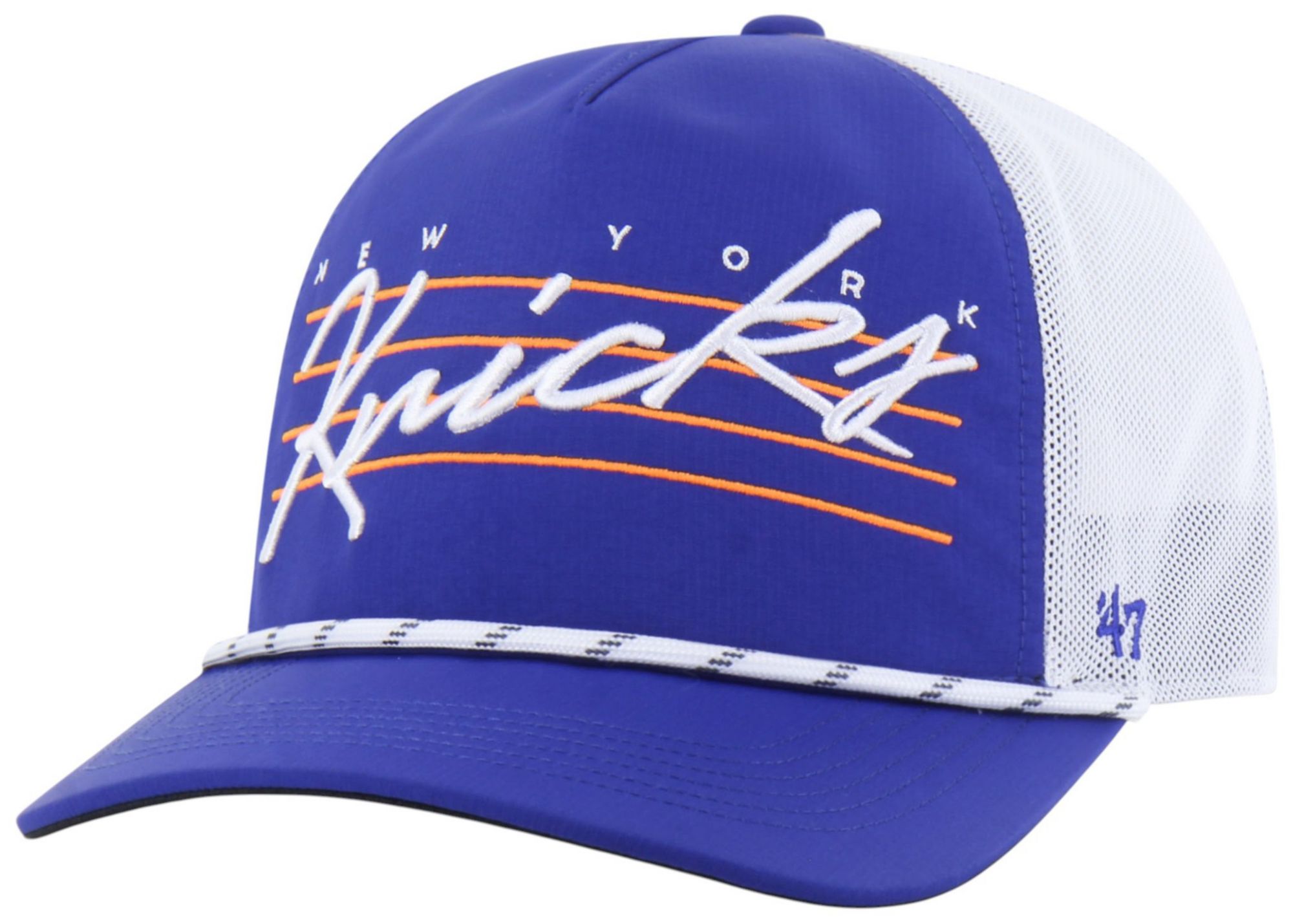 '47 Adult New York Knicks Blue Brrr Downburst Hitch Adjustable Hat product image