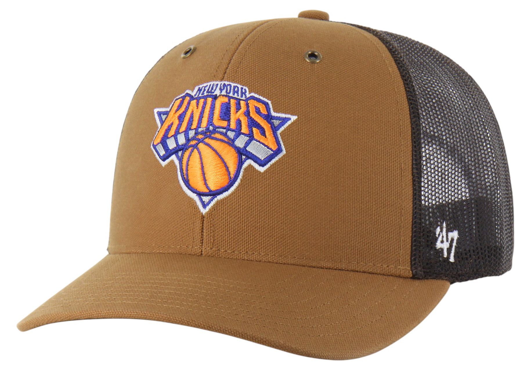 Carhartt x '47 Adult New York Knicks Brown Adjustable Trucker Hat product image