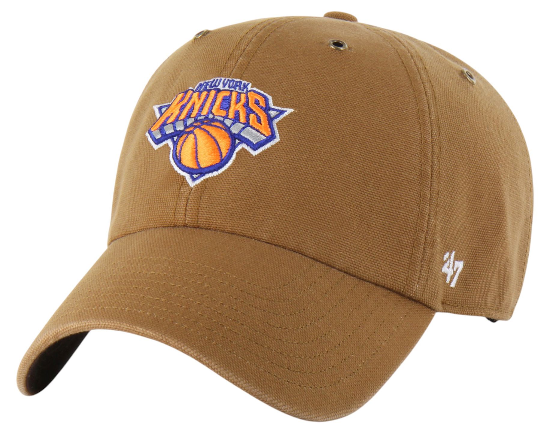 Carhartt x '47 Adult New York Knicks Brown Clean Up Adjustable Hat product image