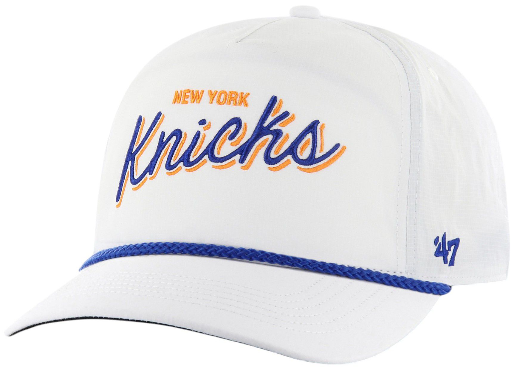 '47 Adult New York Knicks White Wordmark Brrr Fairway Relaxed Fit Hitch Adjustable Hat product image