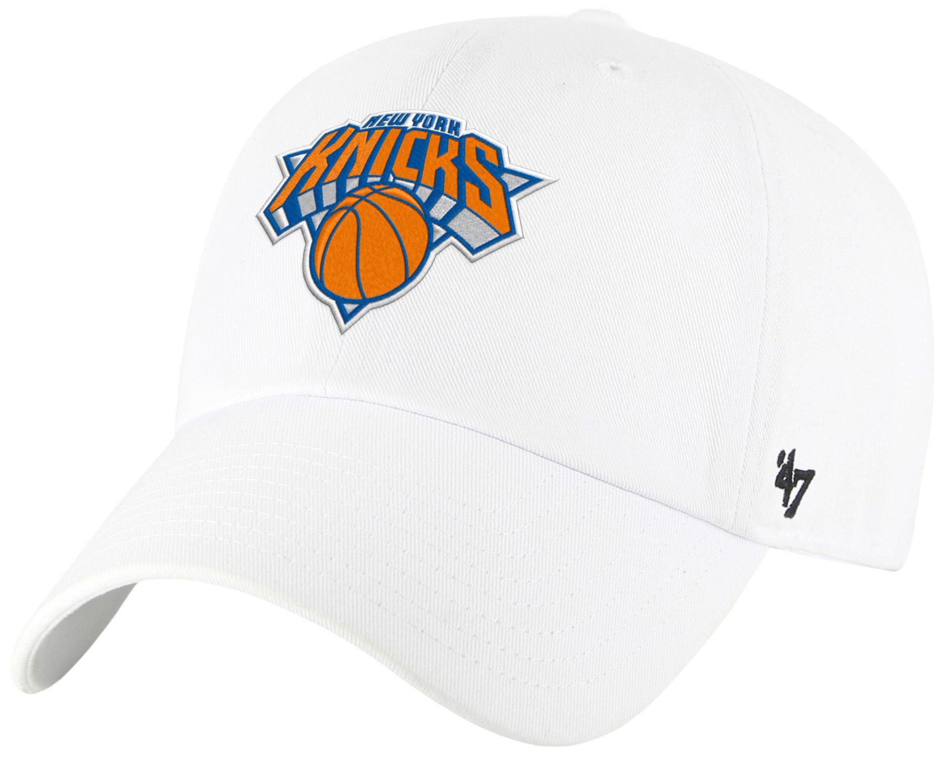 '47 Adult New York Knicks White Logo Clean Up Adjustable Hat product image