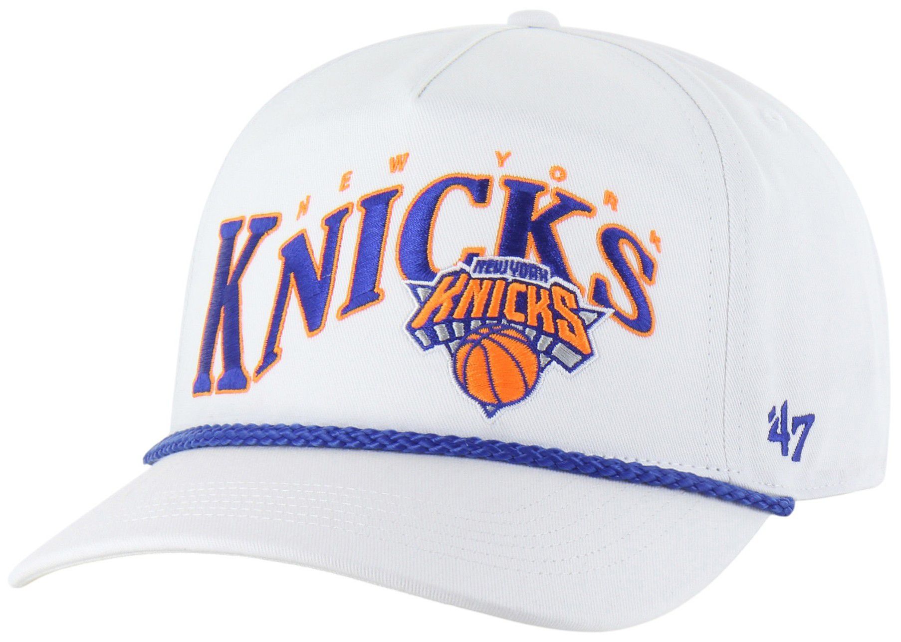 '47 Adult New York Knicks White Graphic Wave Hitch Adjustable Hat product image