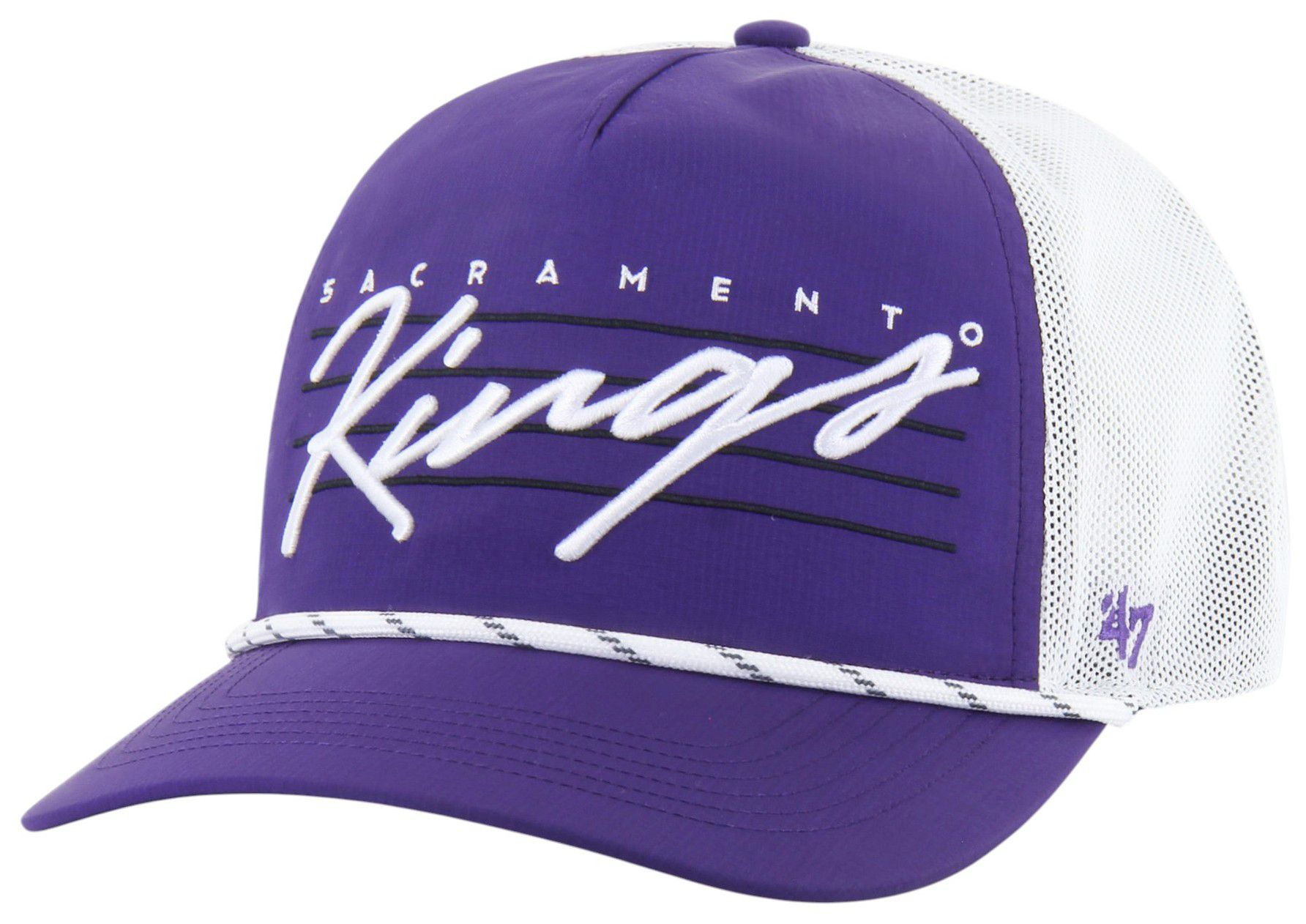 '47 Adult Sacramento Kings Purple Brrr Downburst Hitch Adjustable Hat product image