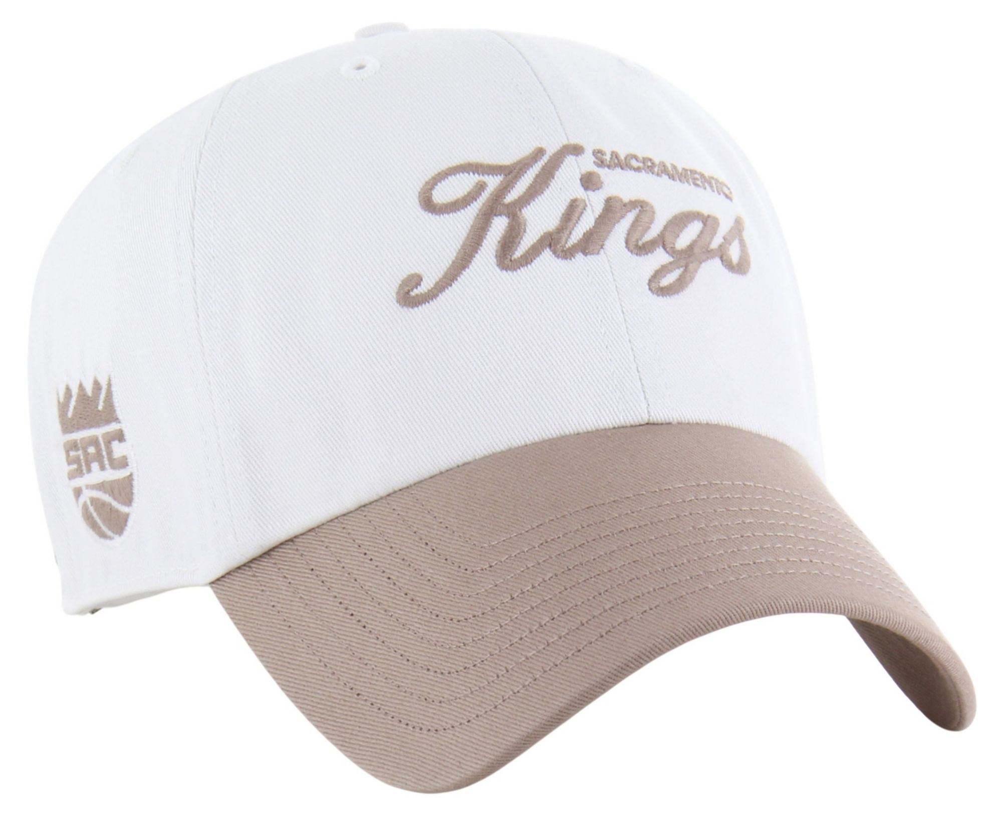 '47 Adult Sacramento Kings Off White Contemporary Basics Foundational Clean Up Adjustable Hat product image
