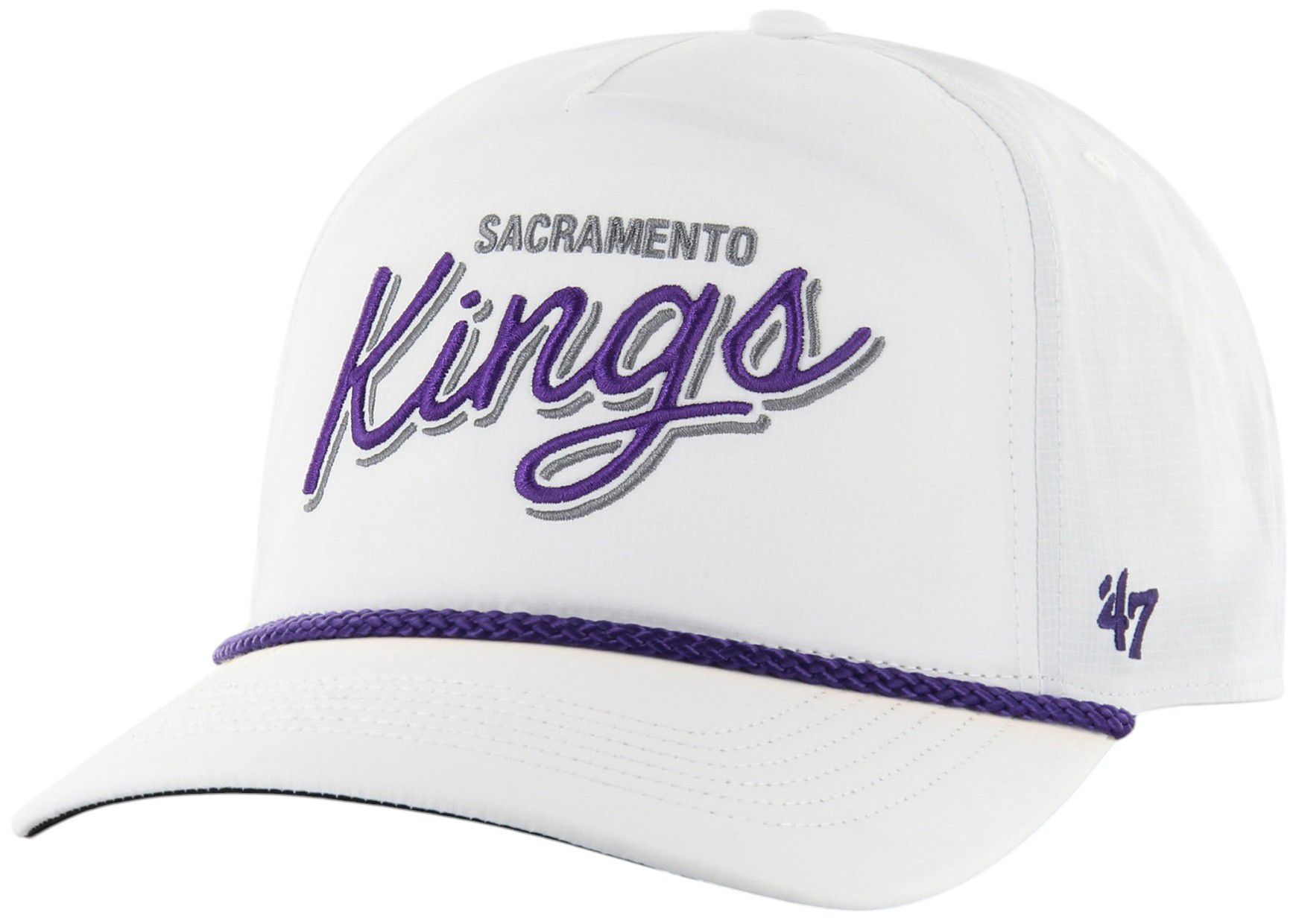 '47 Adult Sacramento Kings White Wordmark Brrr Fairway Relaxed Fit Hitch Adjustable Hat product image