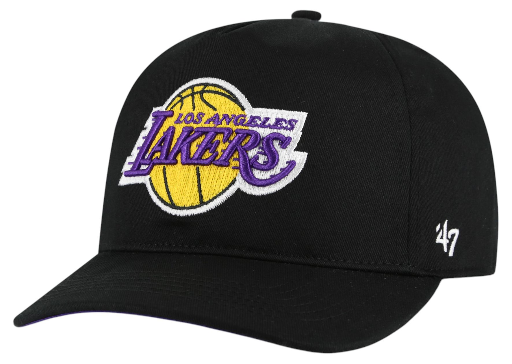'47 Adult Los Angeles Lakers Black Logo Hitch Adjustable Hat product image