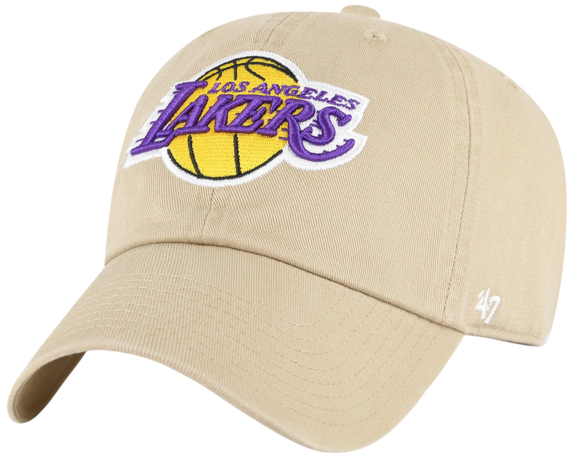'47 Adult Los Angeles Lakers Khaki Logo Cleanup Adjustable Hat product image