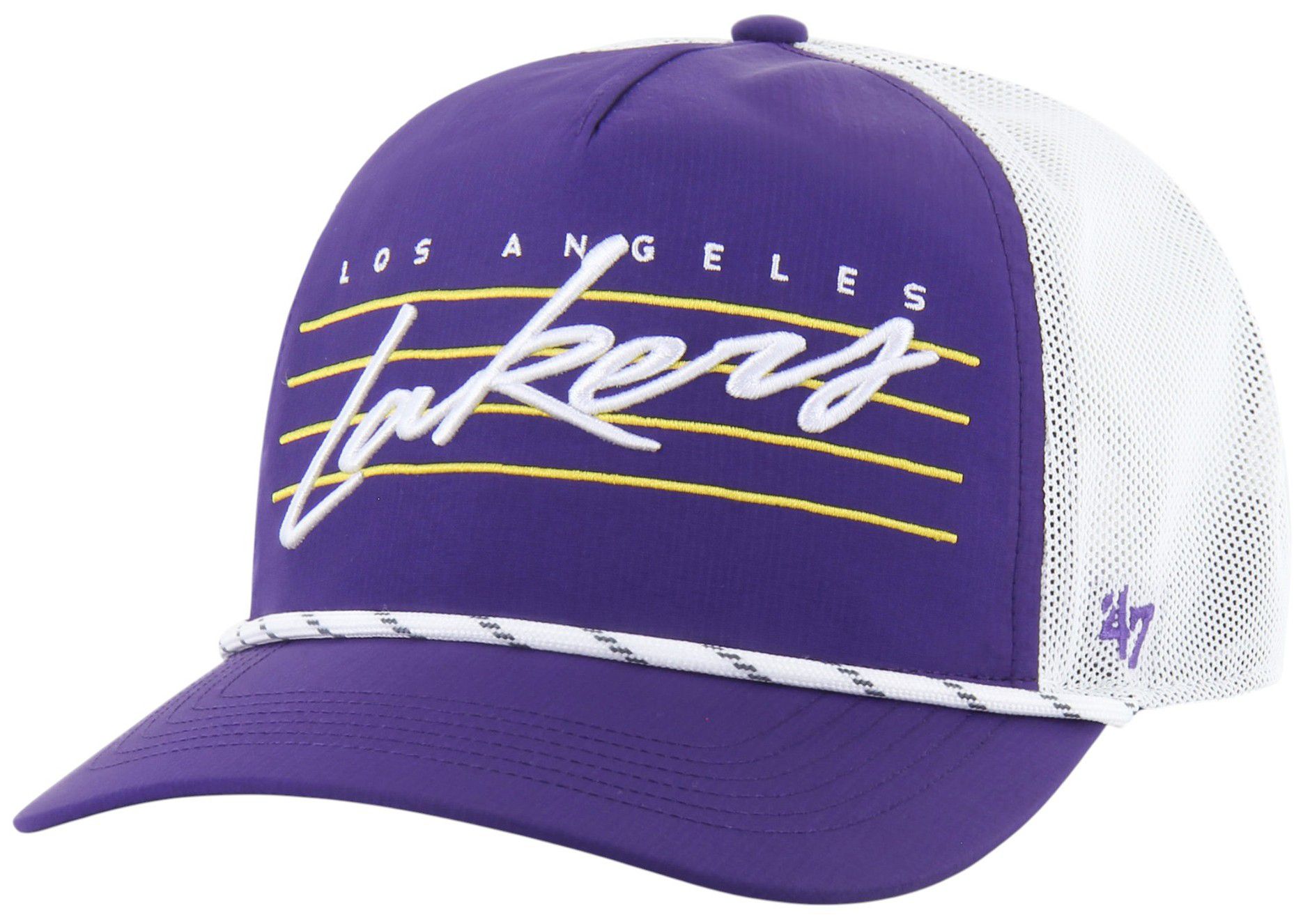 '47 Adult Los Angeles Lakers Purple Brrr Downburst Hitch Adjustable Hat product image