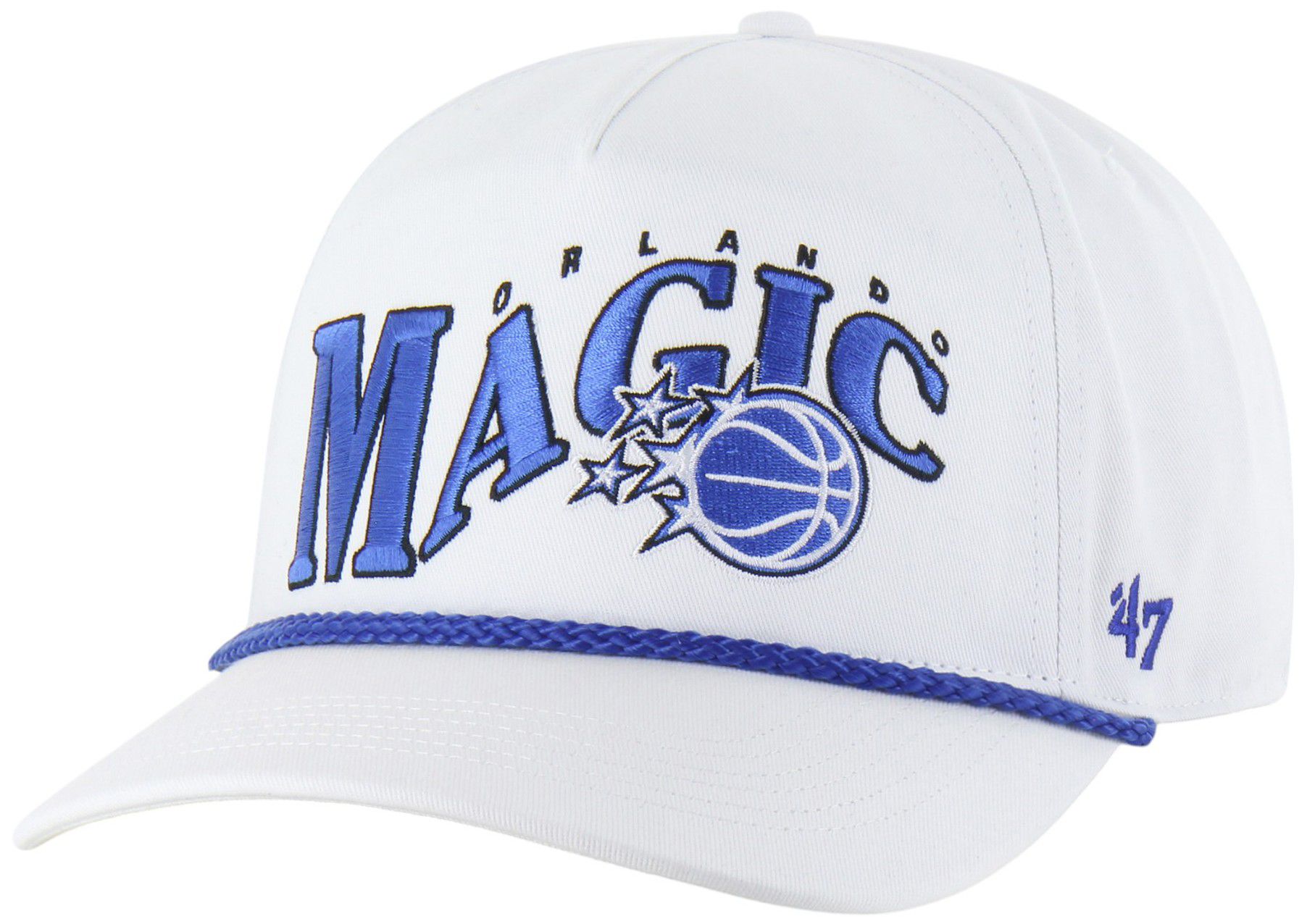 '47 Adult Orlando Magic White Graphic Wave Hitch Adjustable Hat product image