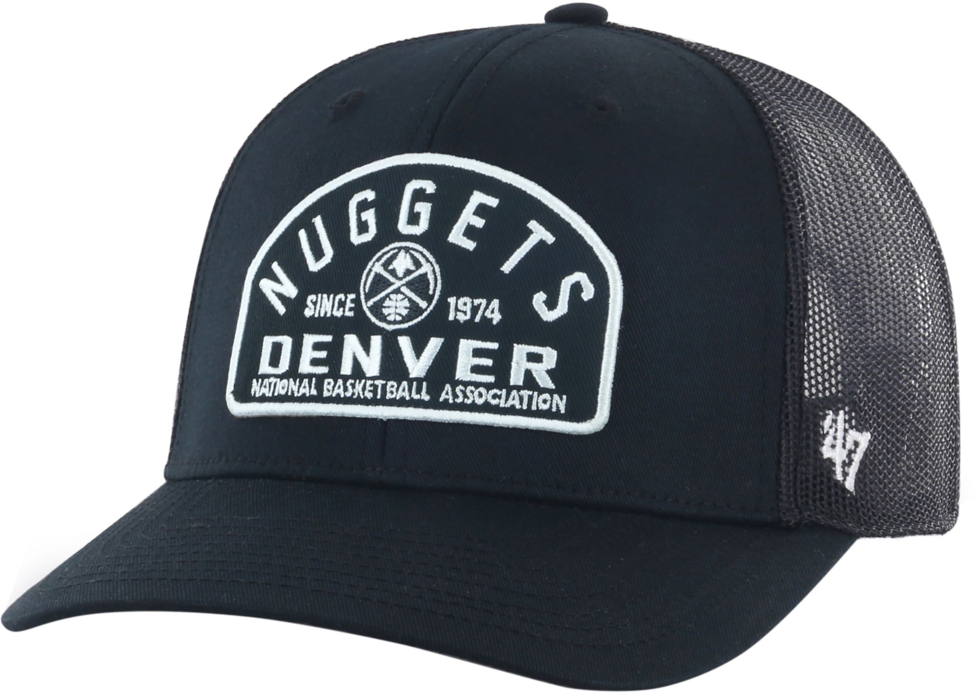'47 Adult Denver Nuggets Black and White Leland Trucker product image