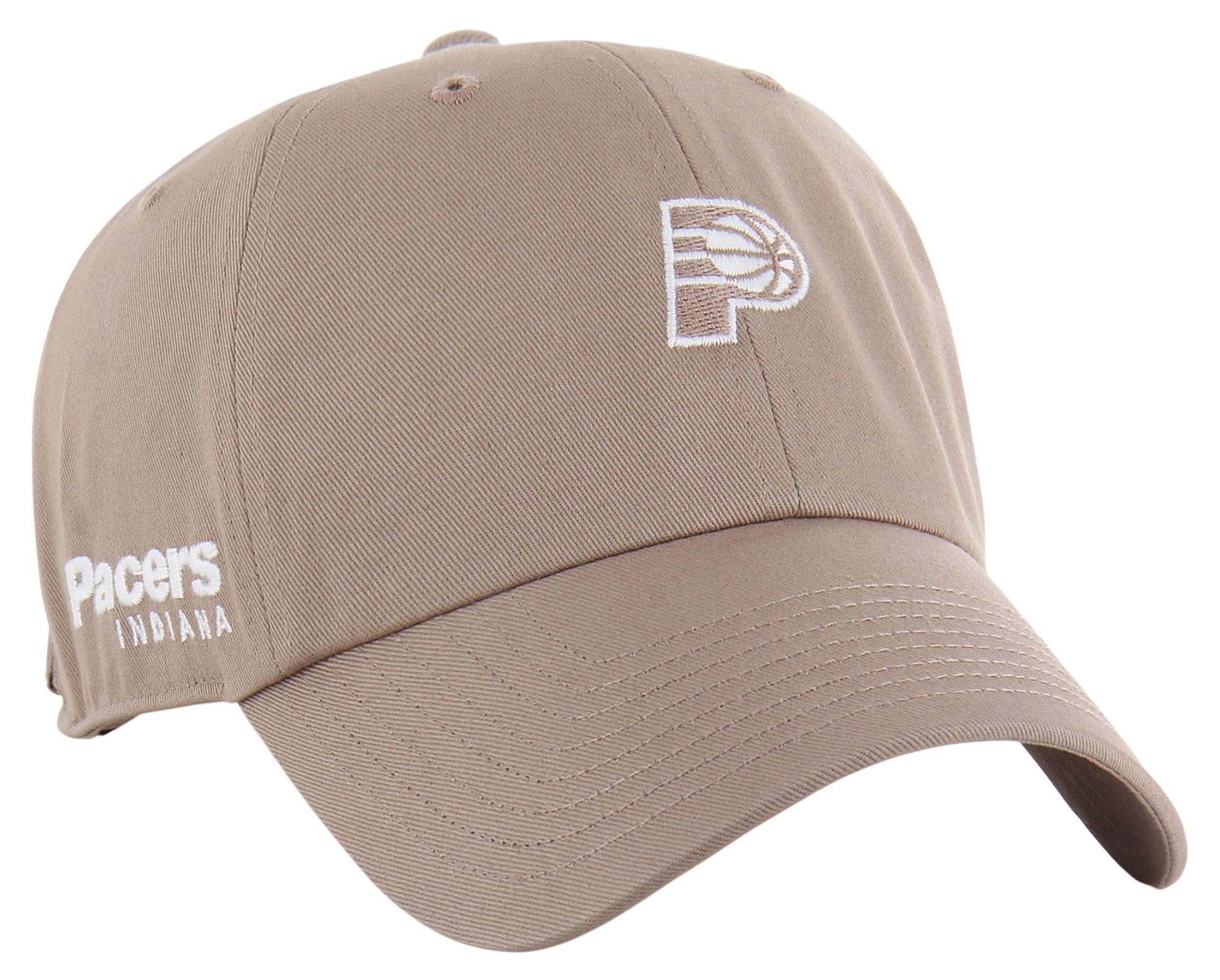 '47 Adult Indiana Pacers Brown Contemporary Basics Foundational Logo Clean Up Adjustable Hat product image