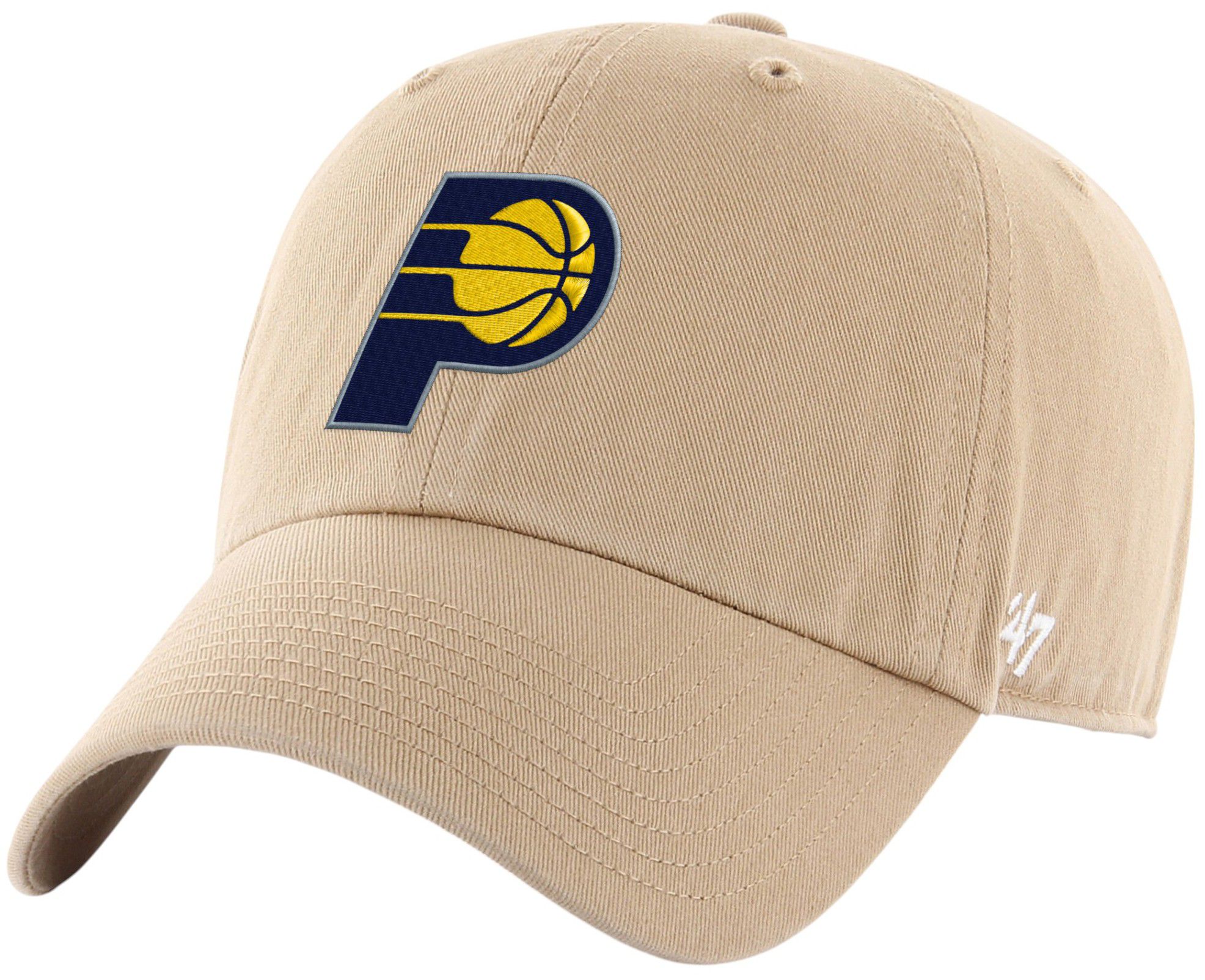 '47 Adult Indiana Pacers Khaki Logo Cleanup Adjustable Hat product image