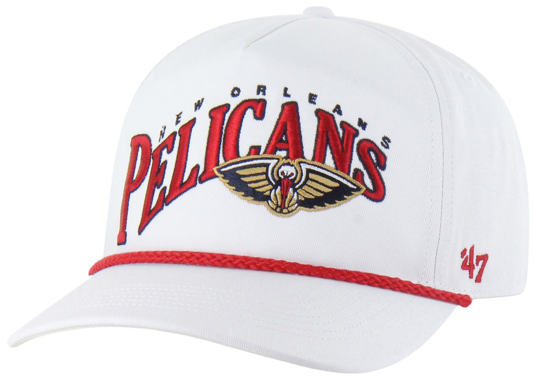 '47 Adult New Orleans Pelicans White Graphic Wave Hitch Adjustable Hat product image