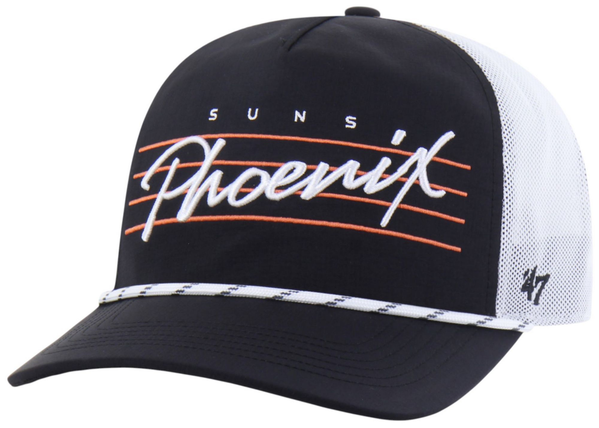 '47 Adult Phoenix Suns Black Brrr Downburst Hitch Adjustable Hat product image