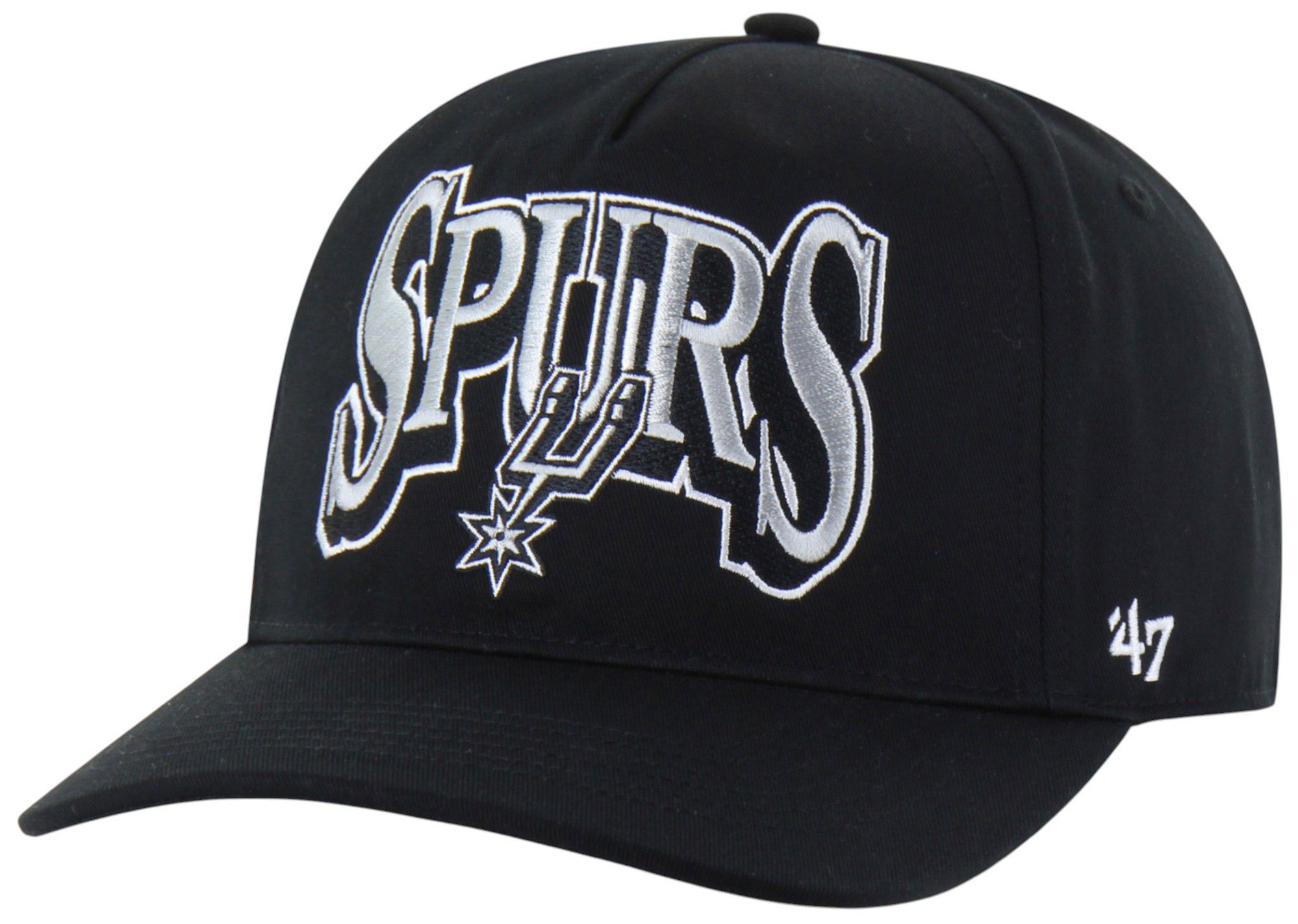 '47 Adult San Antonio Spurs Black Everytime Hitch Adjustable Hat product image