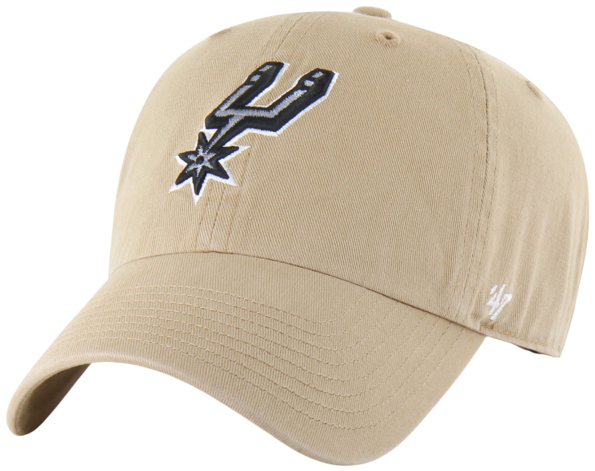 '47 Adult San Antonio Spurs Khaki Logo Cleanup Adjustable Hat product image