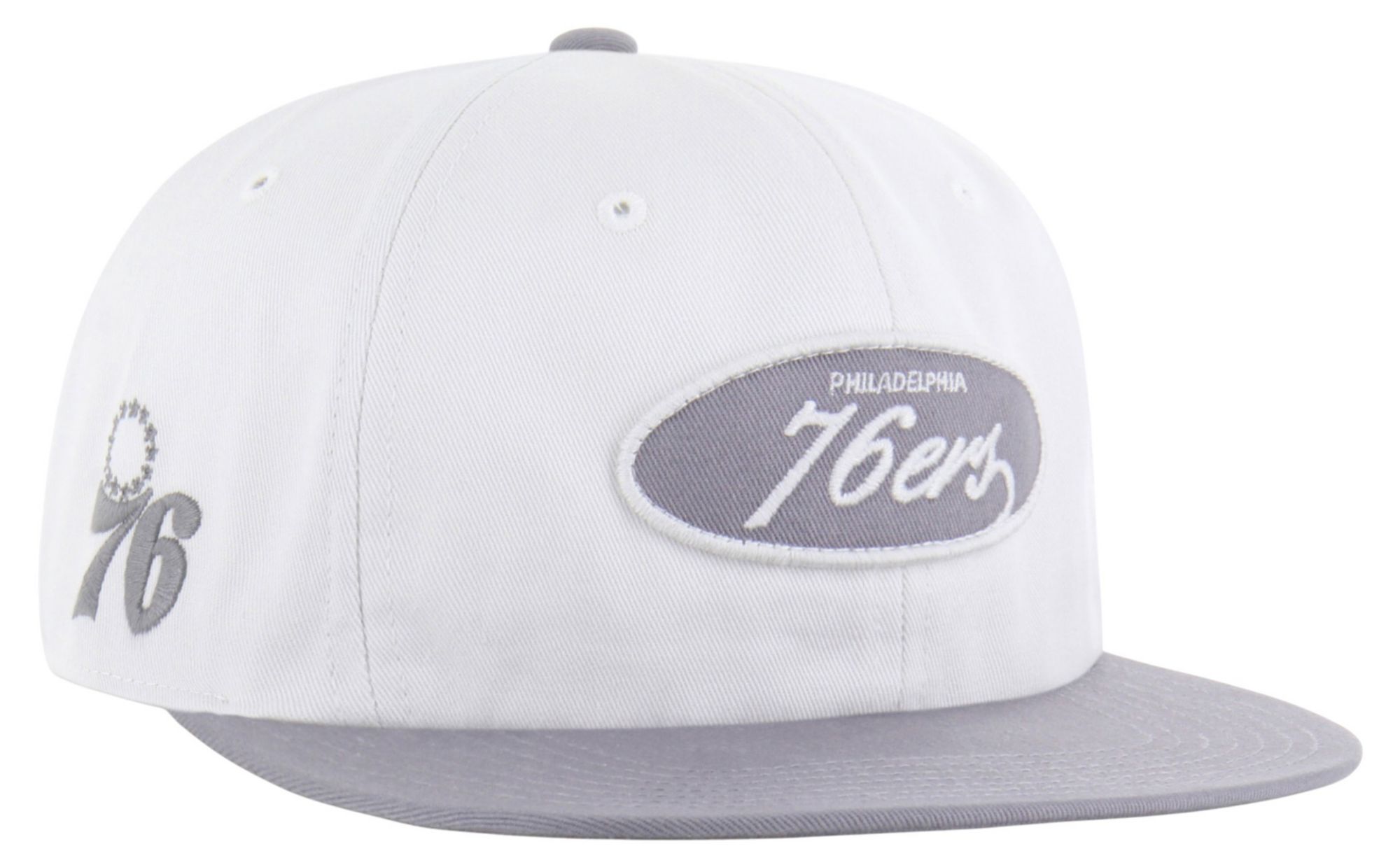 '47 Adult Philadelphia 76ers Off White Contemporary Basics Foundational Captain Adjustable Hat product image