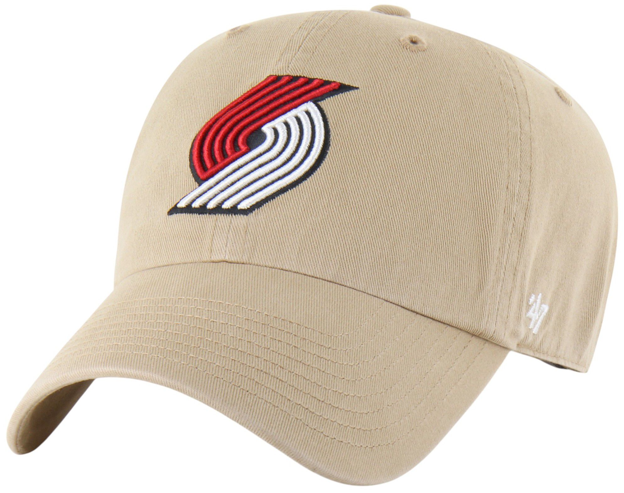 '47 Adult Portland Trail Blazers Khaki Logo Cleanup Adjustable Hat product image
