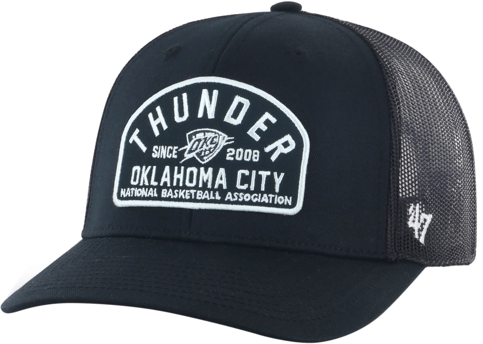 '47 Adult Oklahoma City Thunder Black and White Leland Trucker product image