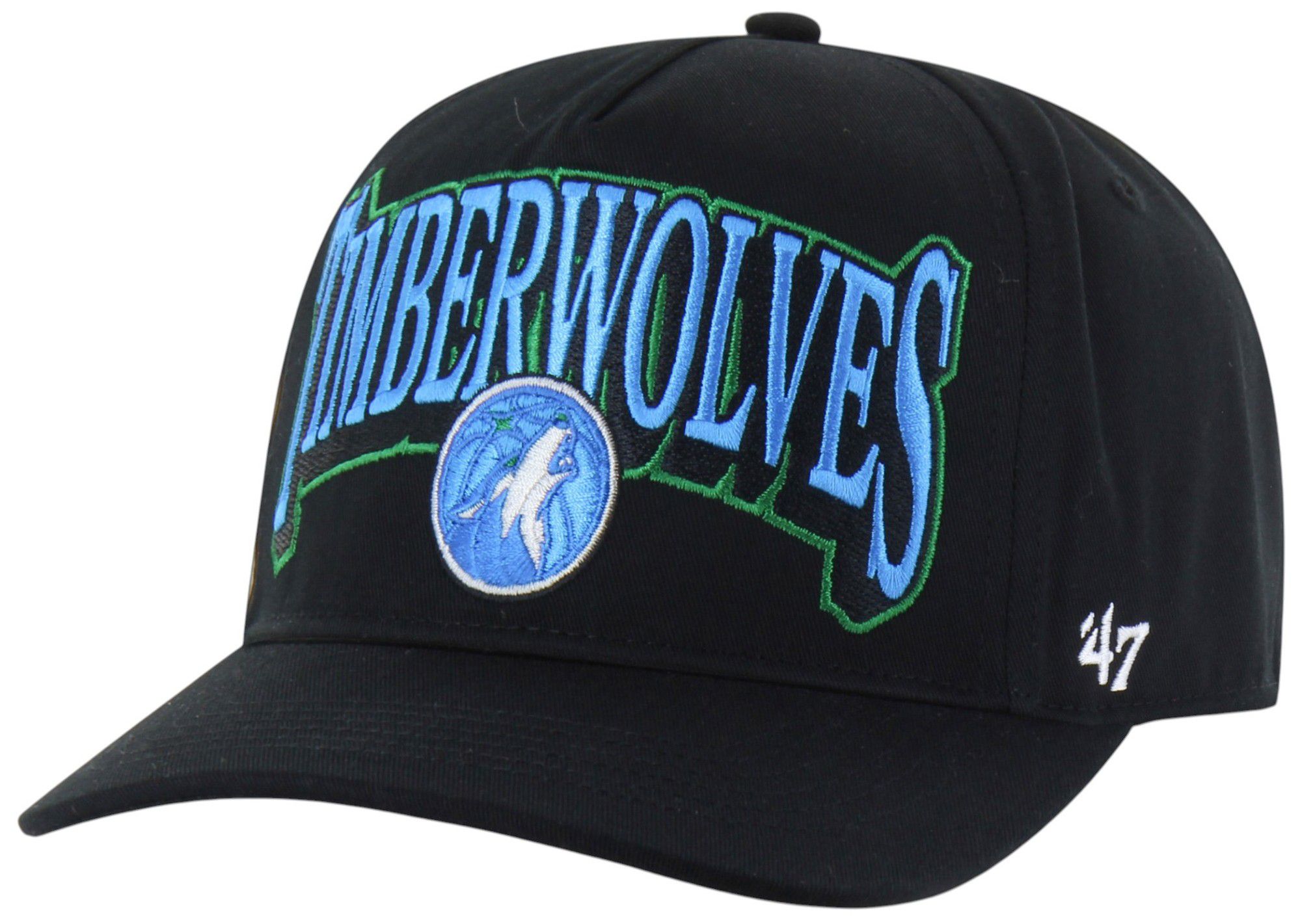 '47 Adult Minnesota Timberwolves Black Everytime Hitch Adjustable Hat product image