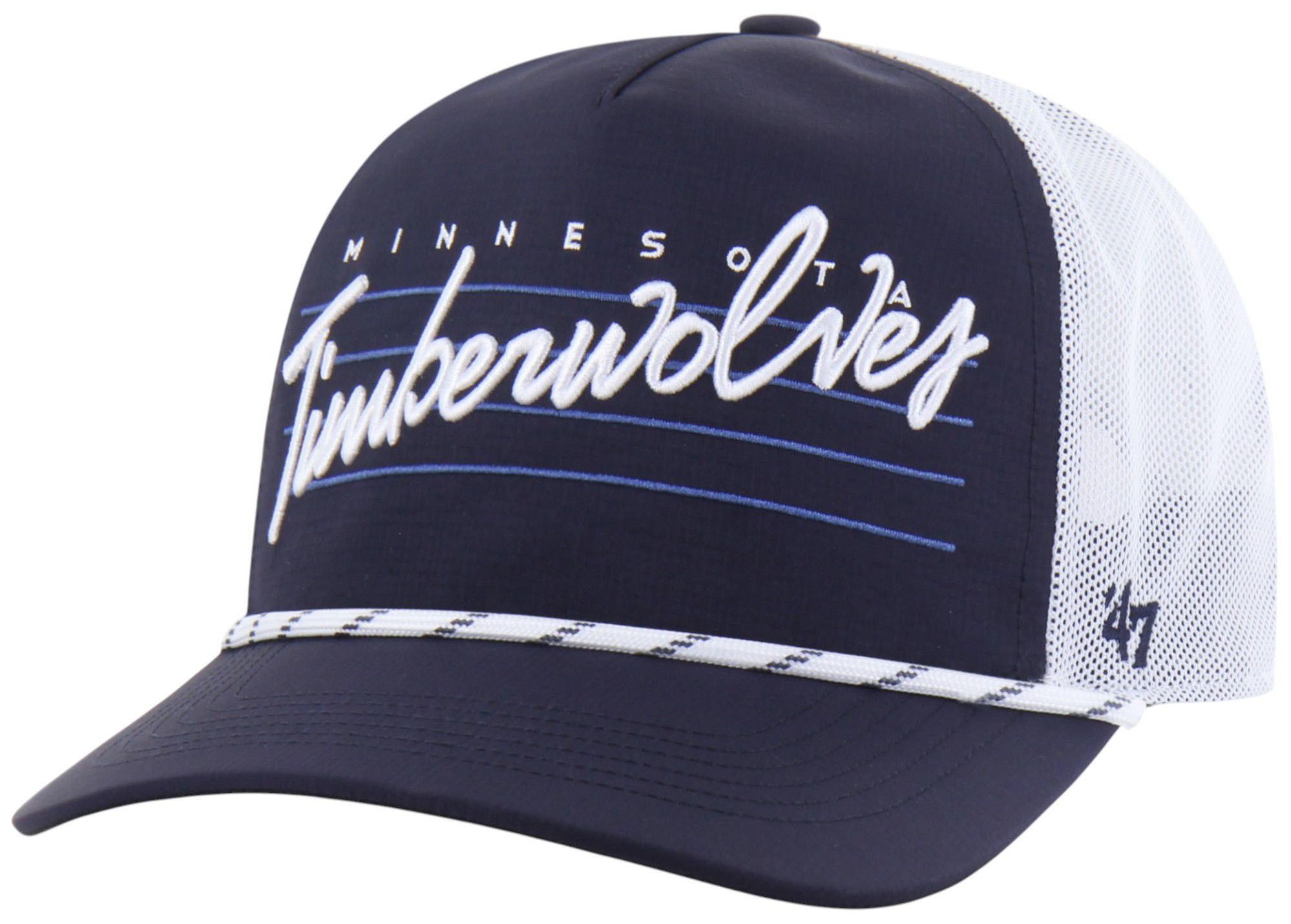 47 Adult Minnesota Timberwolves Navy Brrr Downburst Hitch Adjustable Hat product image
