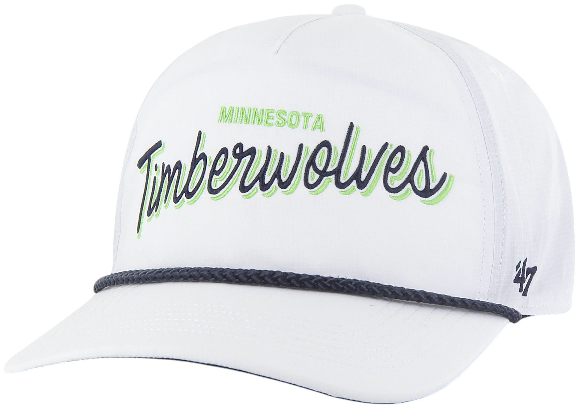 '47 Adult Minnesota Timberwolves White Wordmark Brrr Fairway Relaxed Fit Hitch Adjustable Hat product image